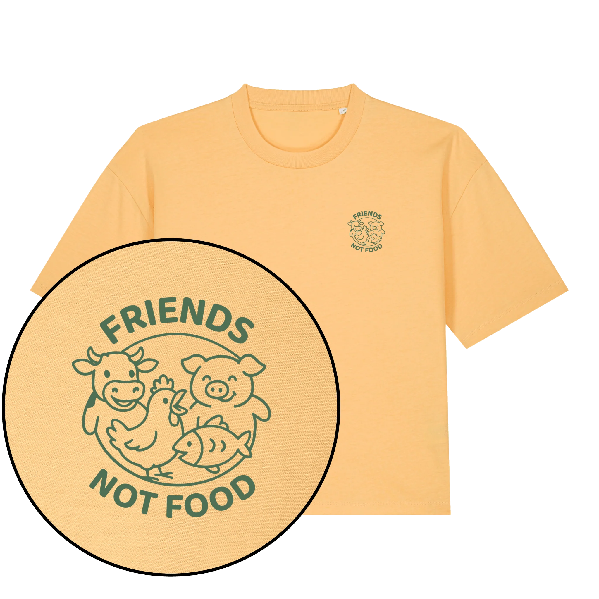 Friends Not Food Women's Boxy T-Shirt - Image 5