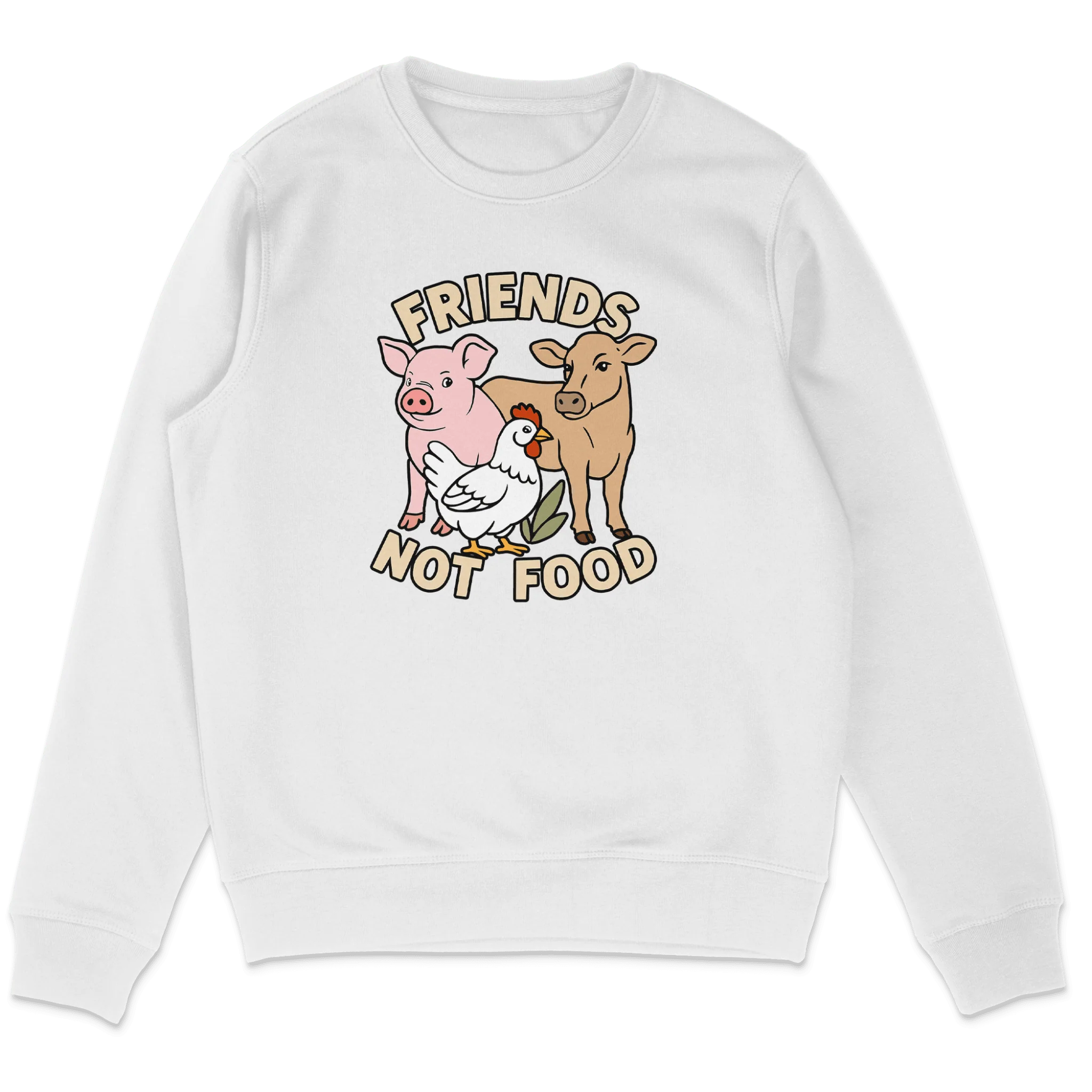Friends Not Food Earthlings Sweatshirt - Image 2