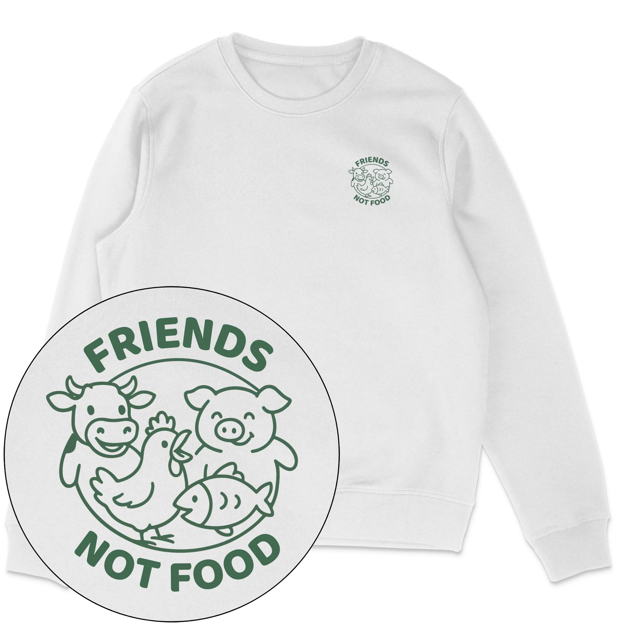 Friends Not Food Sweatshirt - Image 2