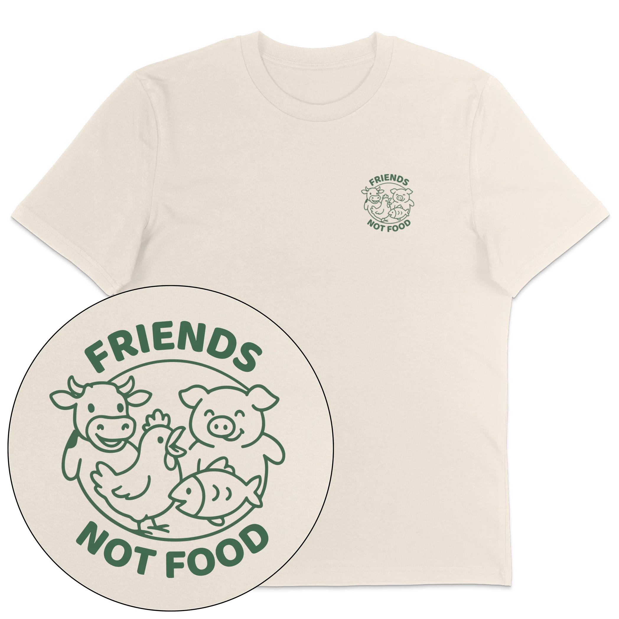 Friends Not Food T-Shirt - Image 4