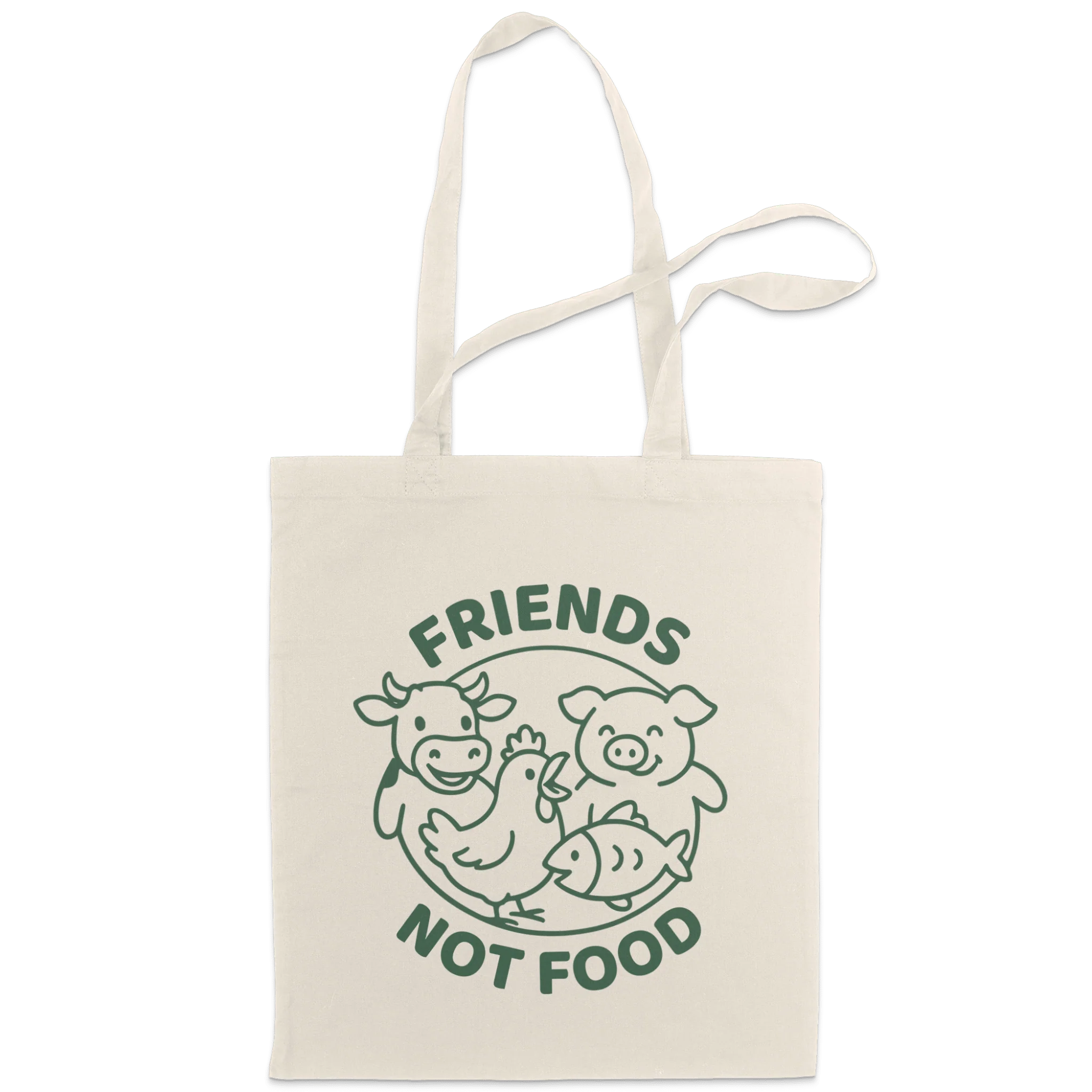 Friends Not Food Tote Bag