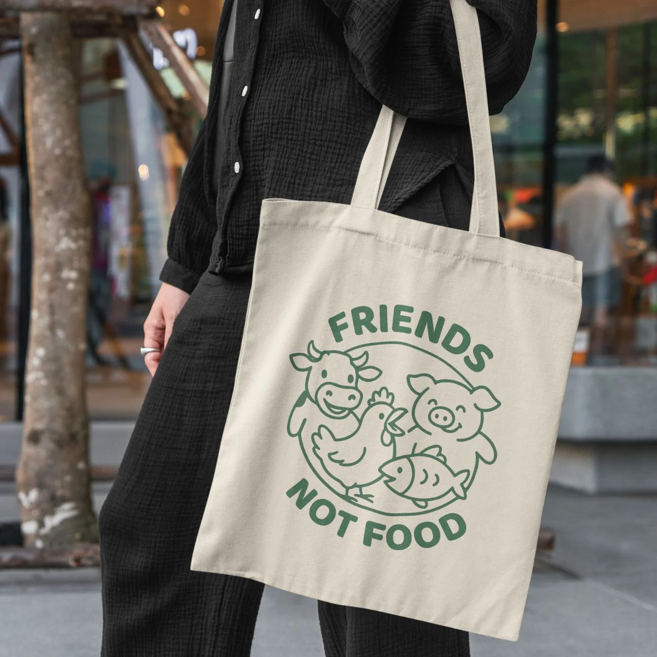 Friends Not Food Tote Bag - Image 2