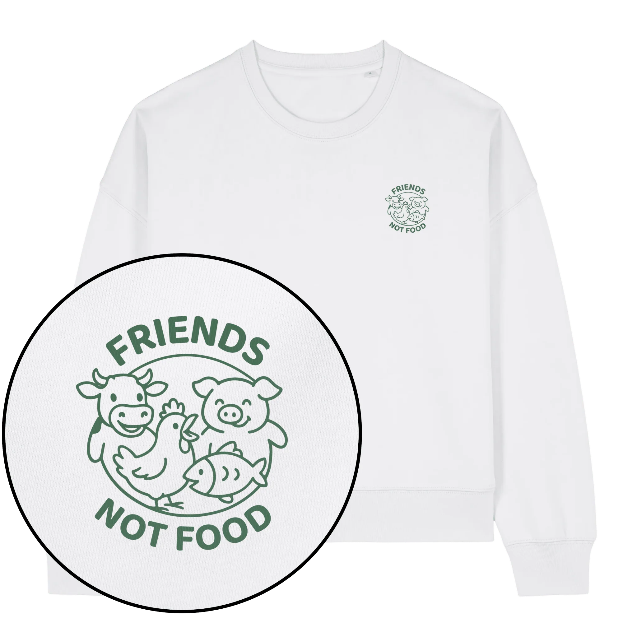 Friends Not Food Women's Sweatshirt - Image 2