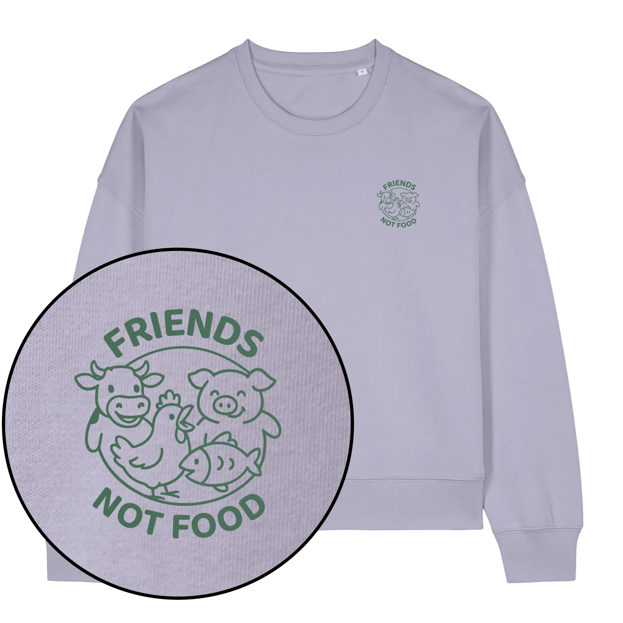 Friends Not Food Women's Sweatshirt - Image 3