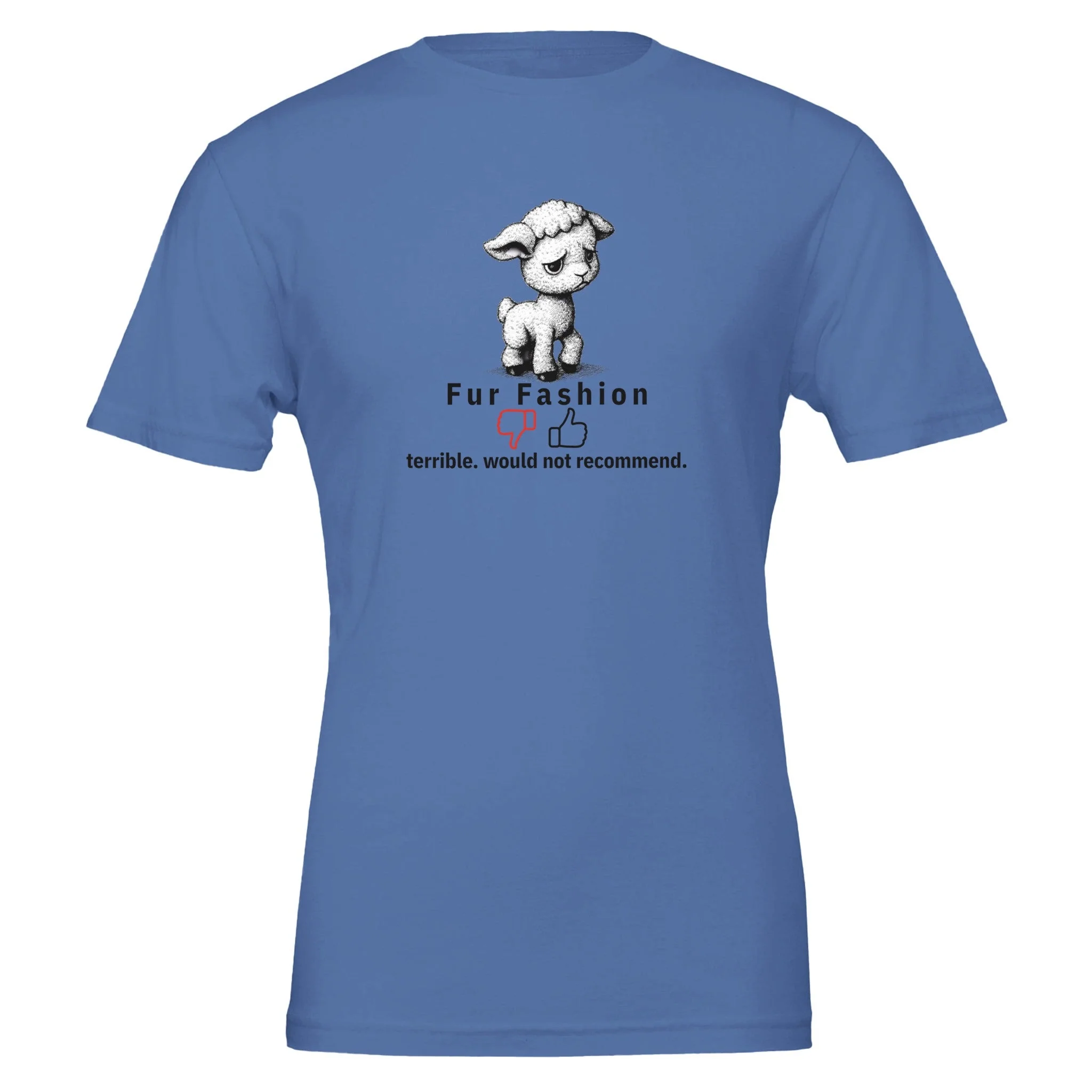 Funny Vegan Fur Fashion Tshirt,  Premium 100% Cotton - Image 4