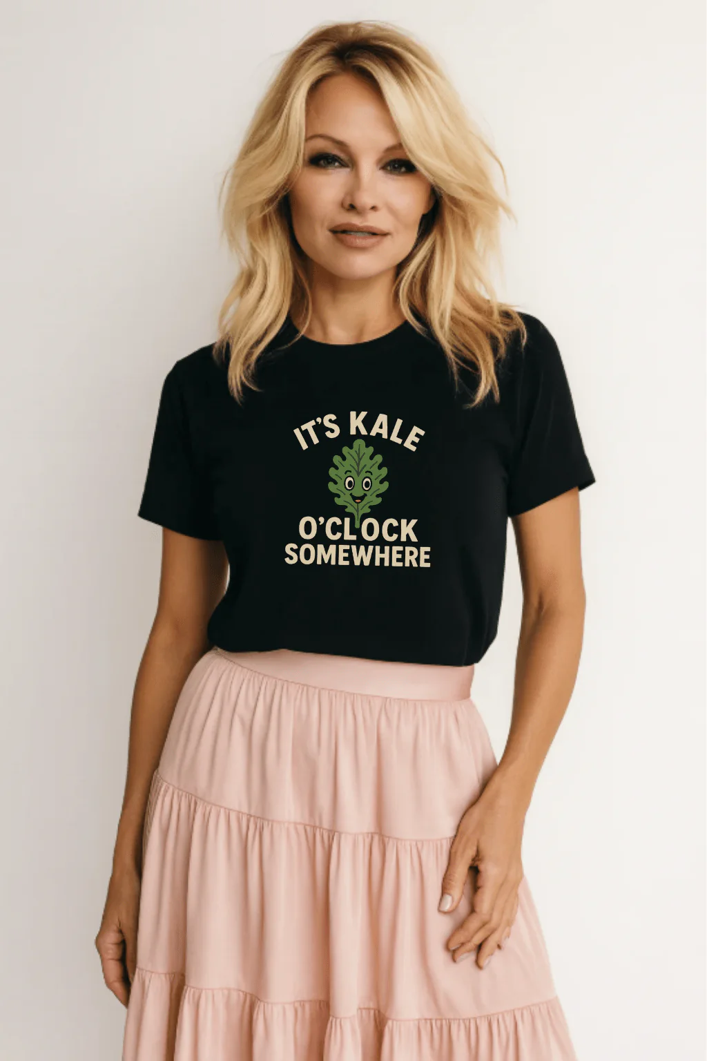 Funny Vegan Premium Tshirt - It's Kale O'clock Somewhere