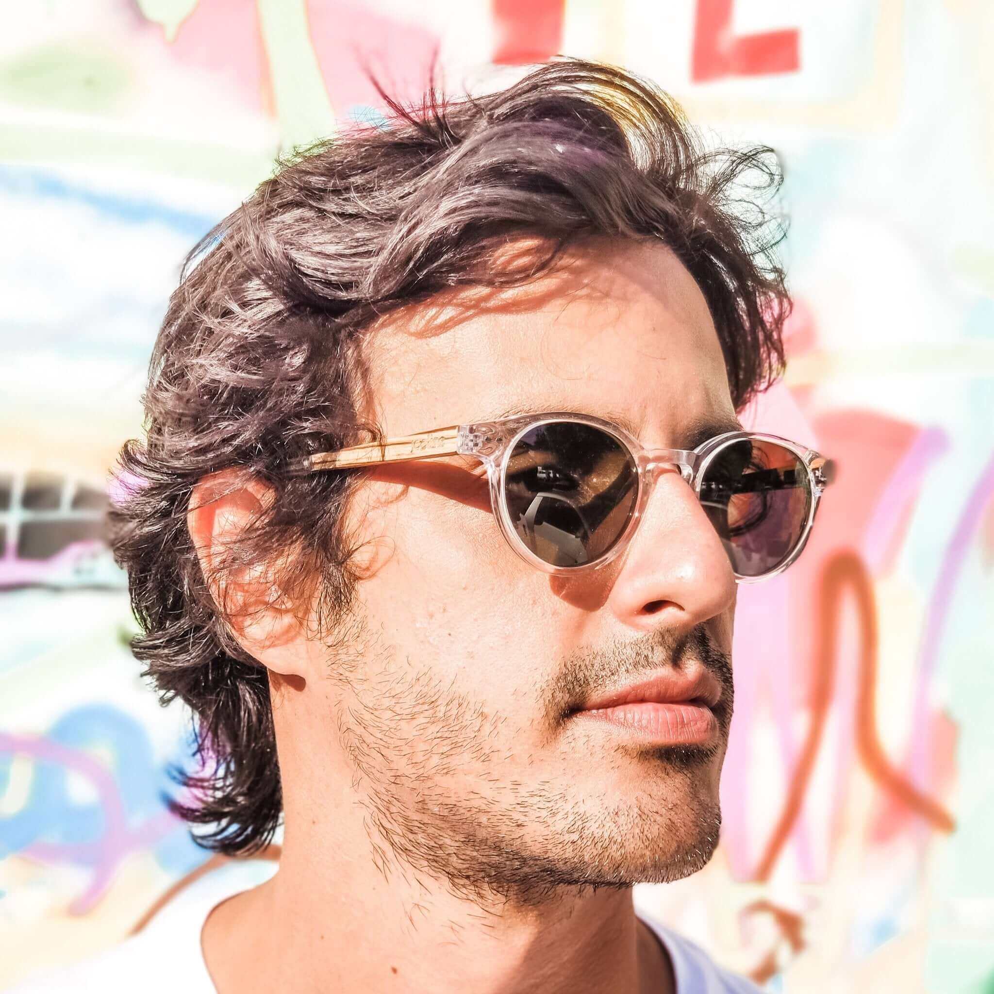 Ganges - Unisex Wood and Bio Acetate Sunglasses - Image 10