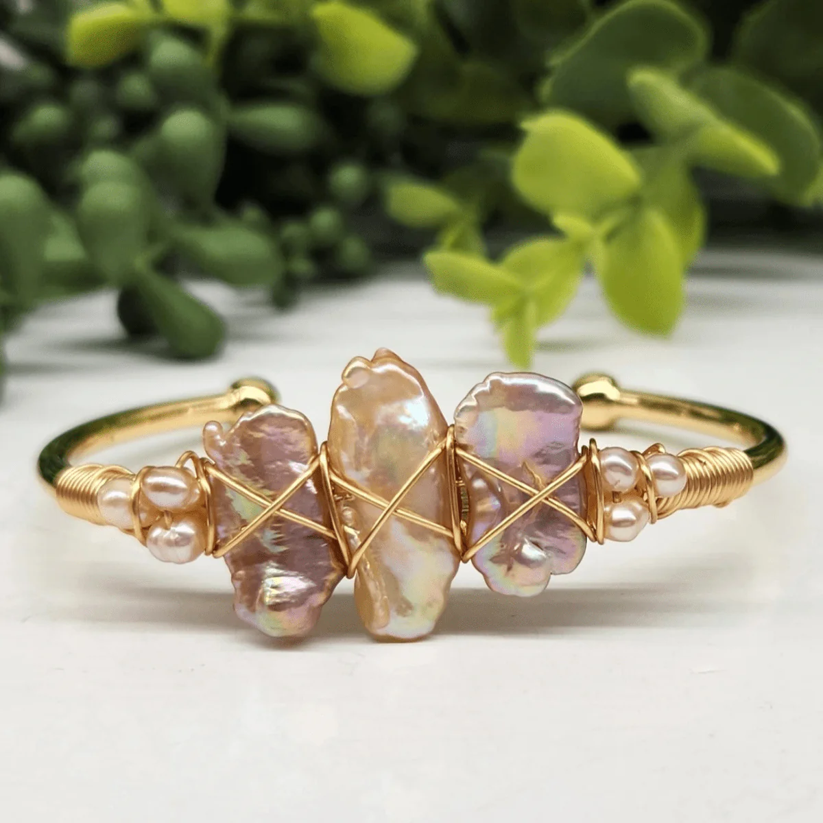 Gemstone Wire-Wrapped Bracelet - Yellow Gold (Rokt Exclusive) - Image 127