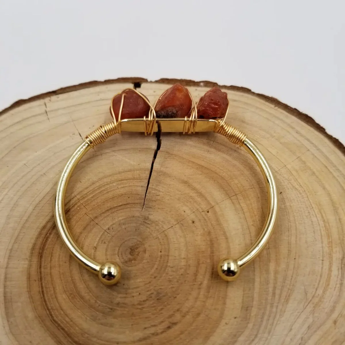 Gemstone Wire-Wrapped Bracelet - Yellow Gold (Rokt Exclusive) - Image 13