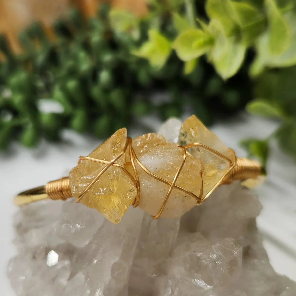 Gemstone Wire-Wrapped Bracelet - Yellow Gold (Rokt Exclusive) - Image 15