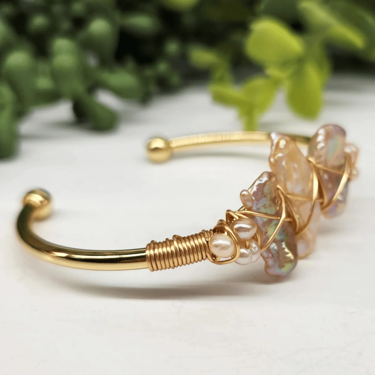 Gemstone Wire-Wrapped Bracelet - Yellow Gold (Rokt Exclusive) - Image 156