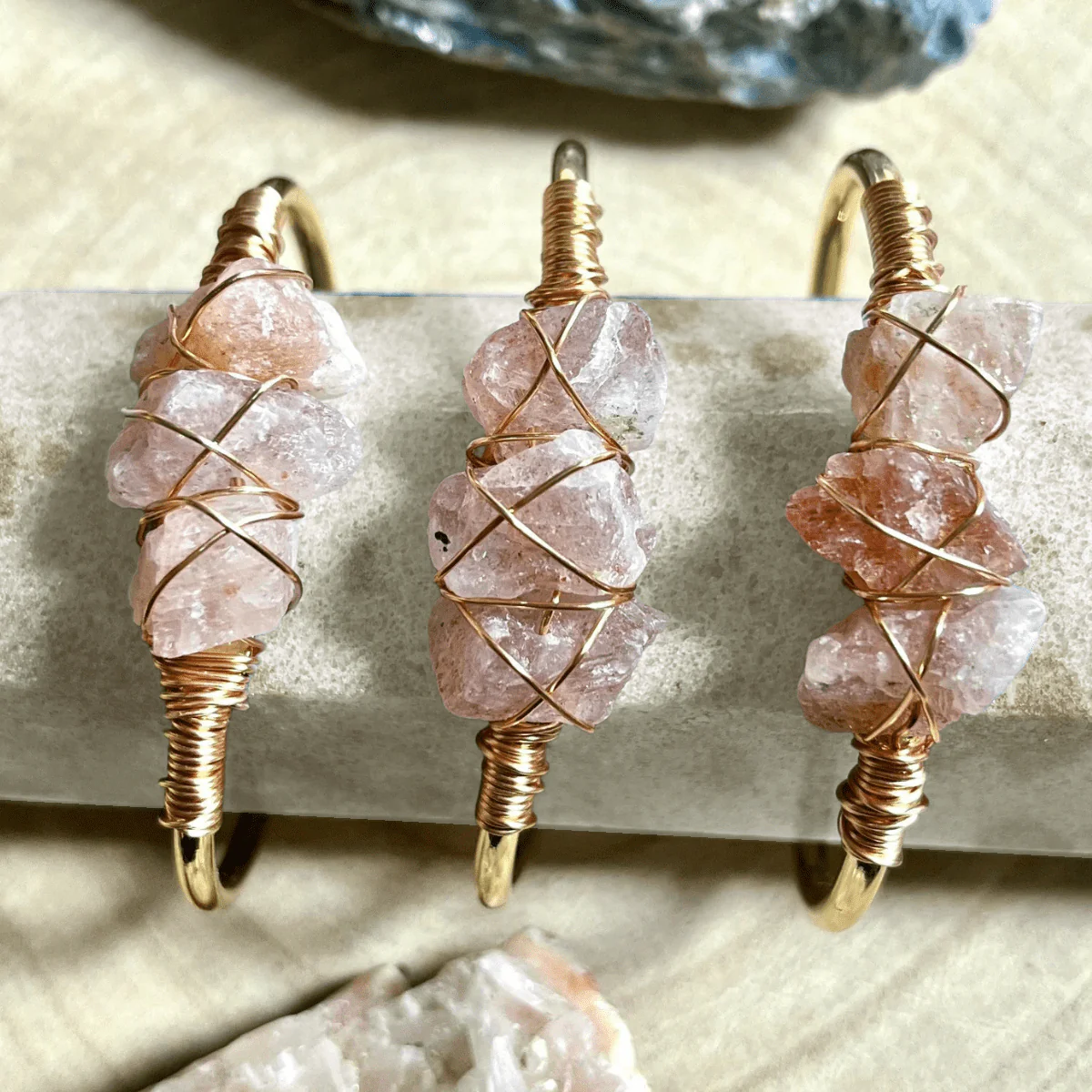 Gemstone Wire-Wrapped Bracelet - Yellow Gold (Rokt Exclusive) - Image 78