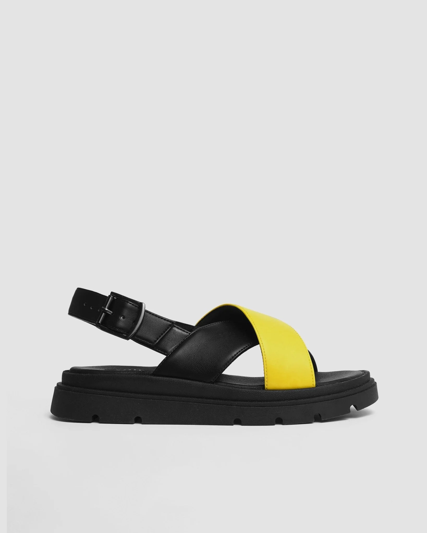 Glare Sandals Lemon made of vegan corn leather - Image 2