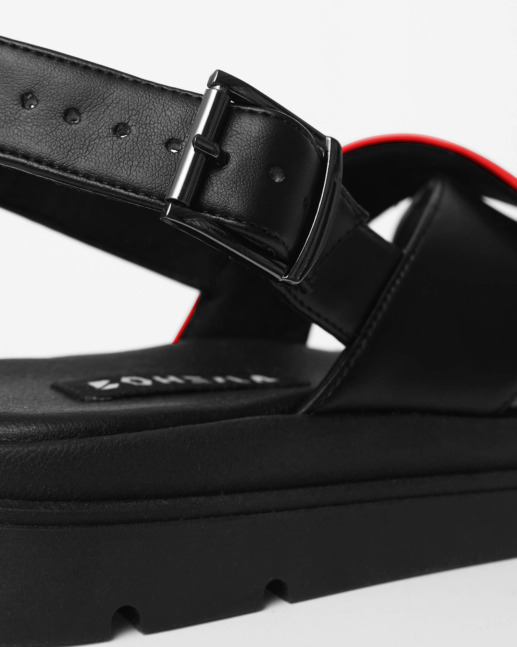 Glare Sandals Red made of vegan corn leather - Image 4