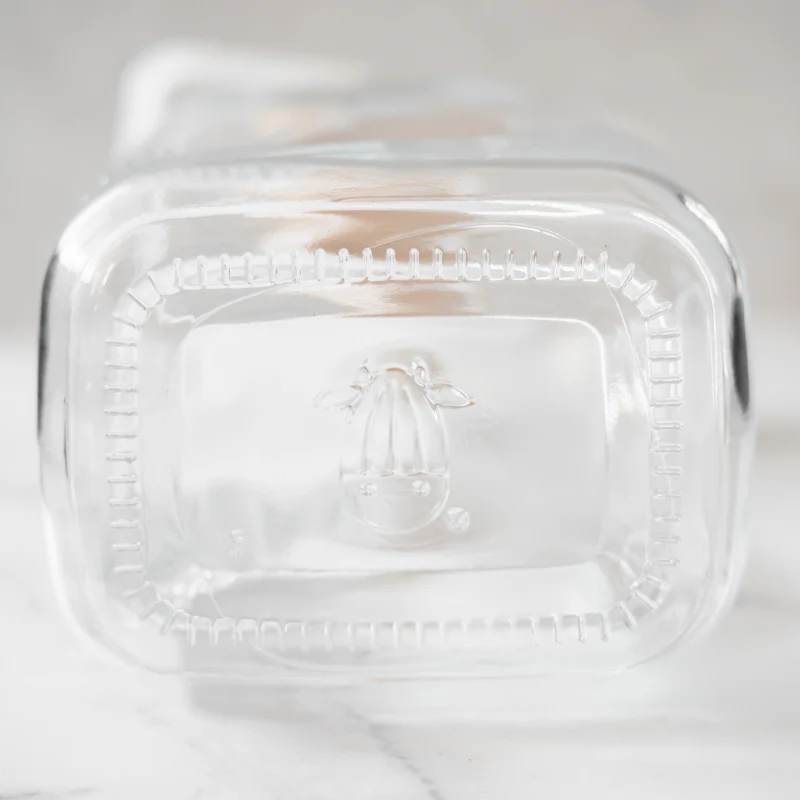 Glass Jug | 60 oz Rectangular Clear Storage Container with Wide Mouth & Wooden Cap - Image 8