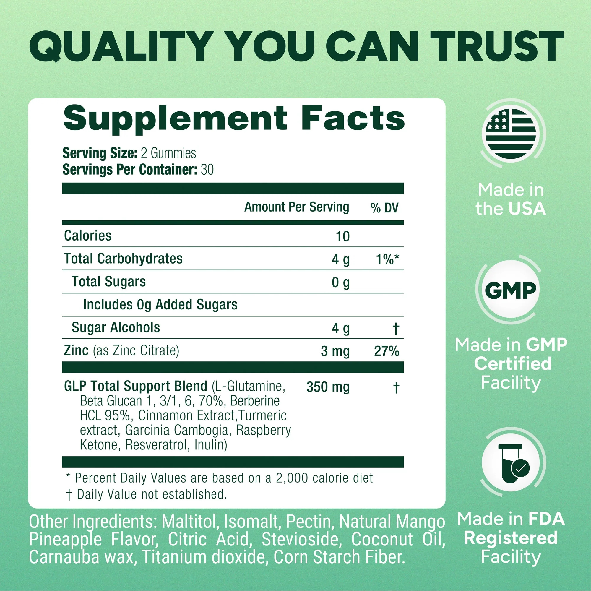 GLP1 Activator+ with Berberine and Turmeric - GLP-1 Gummies - Image 4
