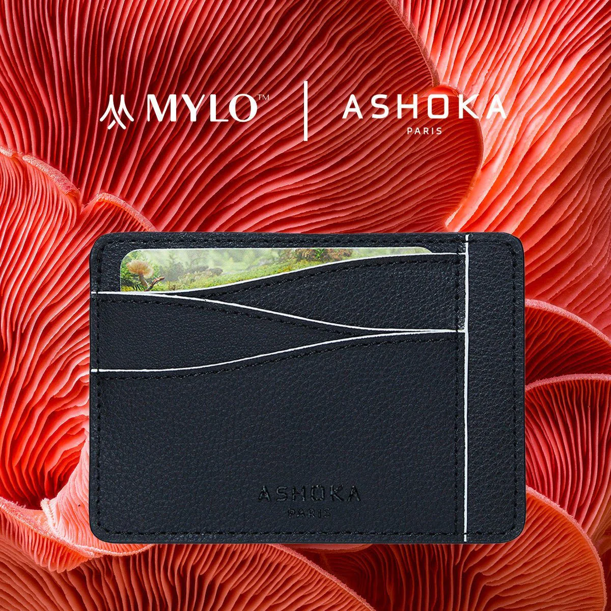 Large Mylo™ Mushroom Card Holder – White - Image 2