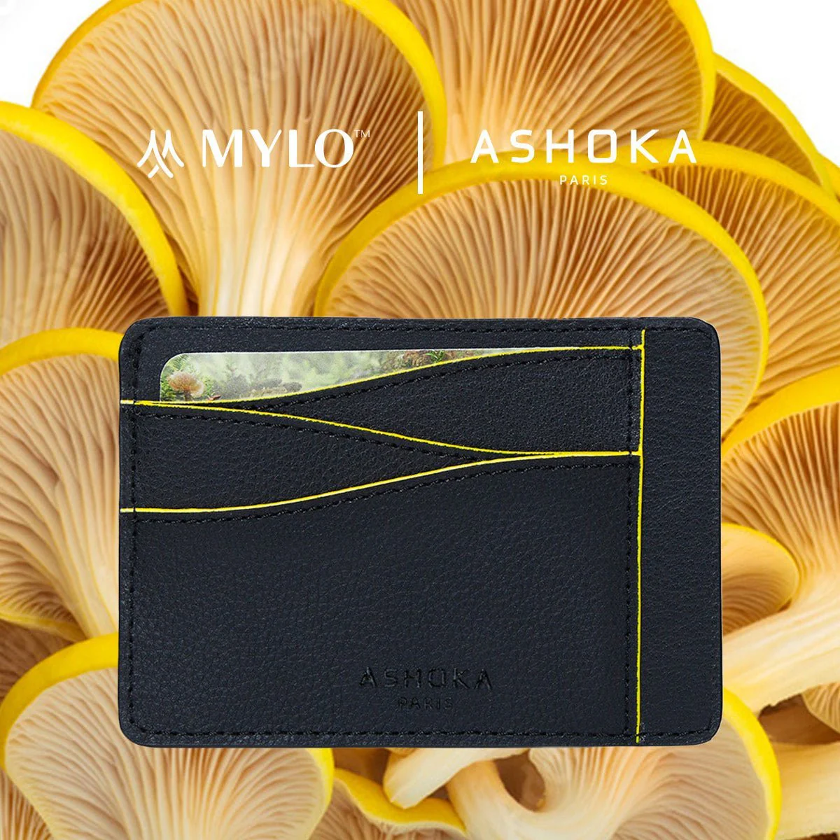 Large Mylo™ Mushroom Card Holder – Yellow - Image 2