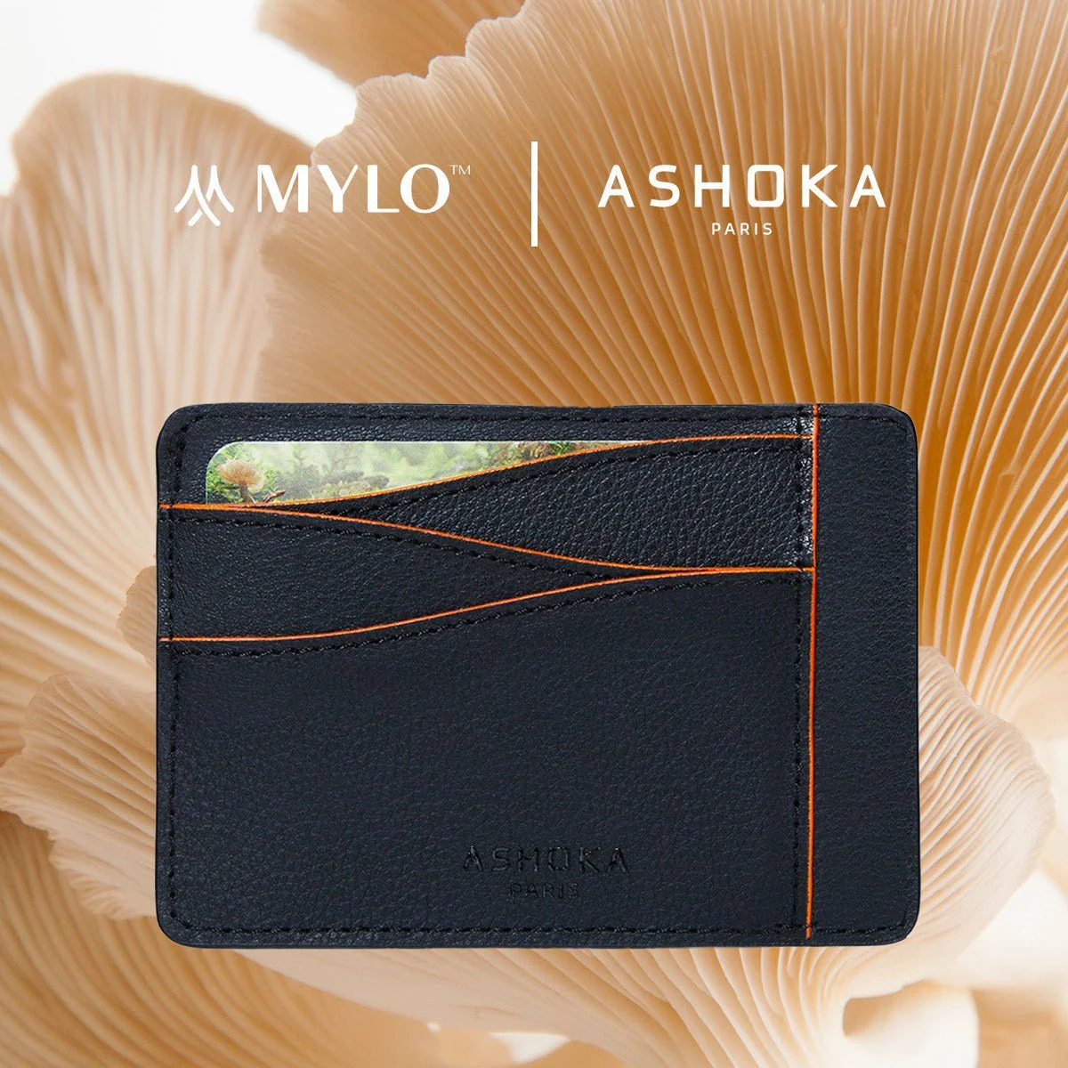 Large Mylo™ Mushroom Card Holder – Orange - Image 2