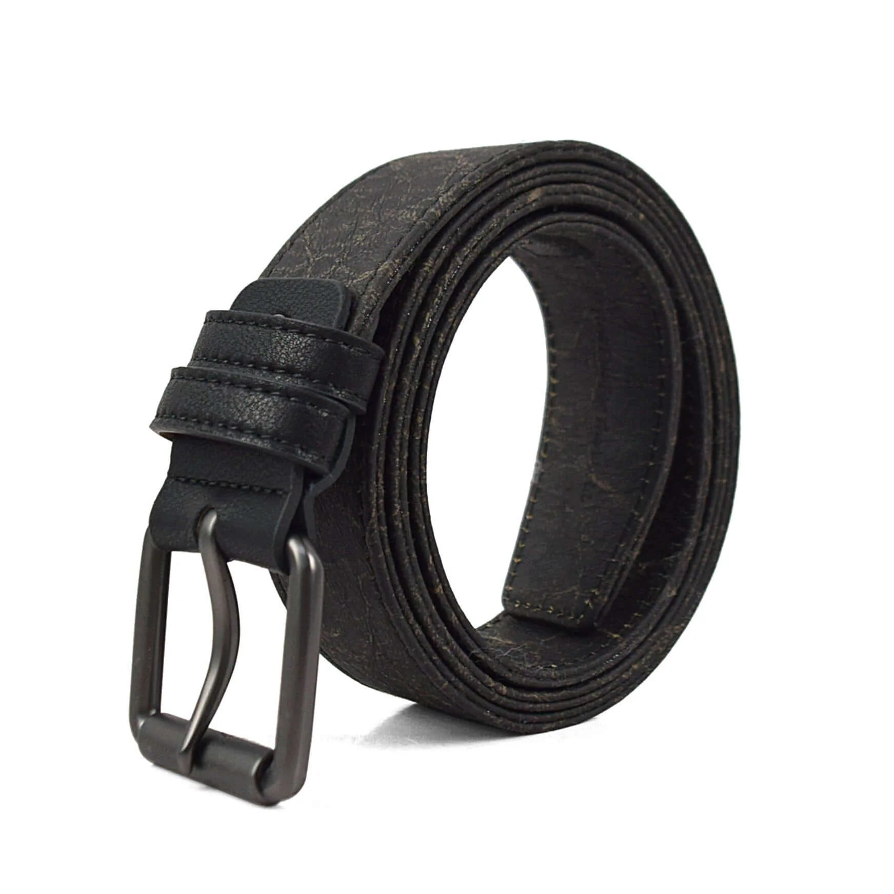 Gunmetal Roller Italian Kraft Paper Vegan Belt (Only size 36 brown) - Image 2