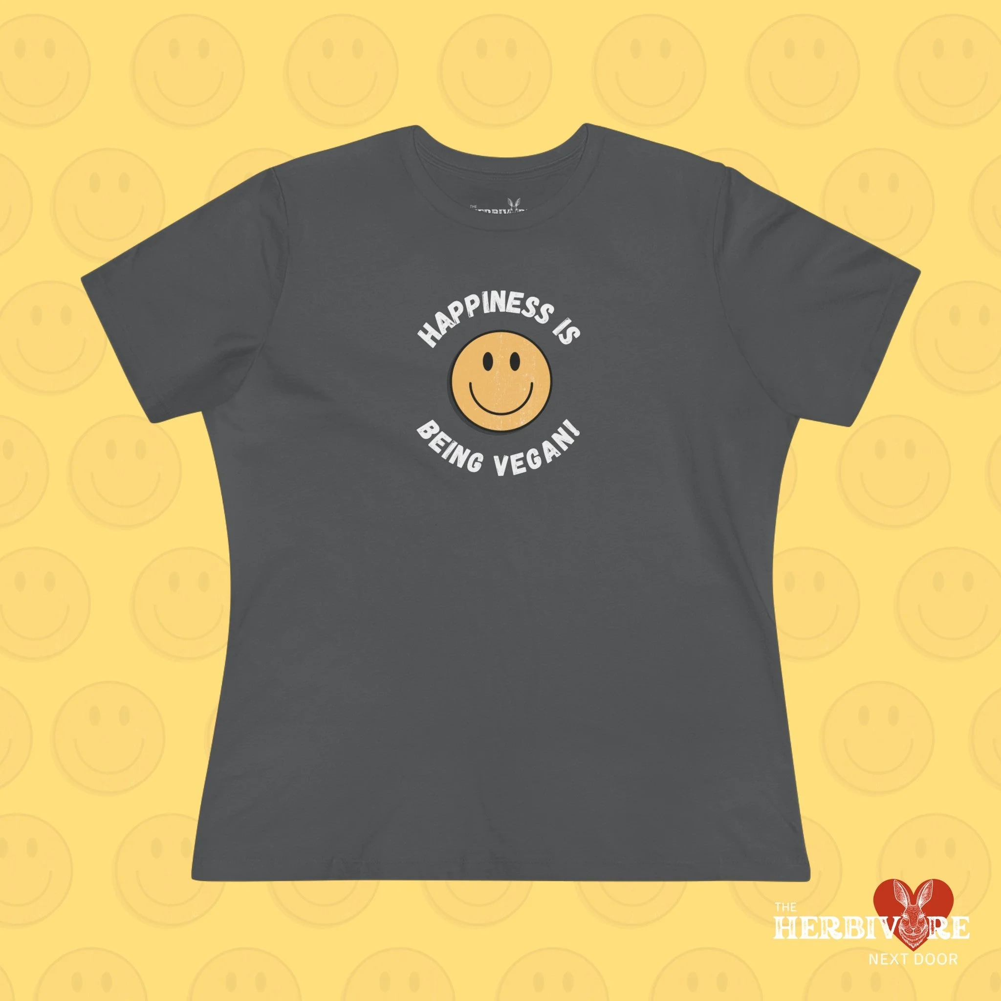 Happiness is Being Vegan - Women's Style B&C 6400 - Image 2
