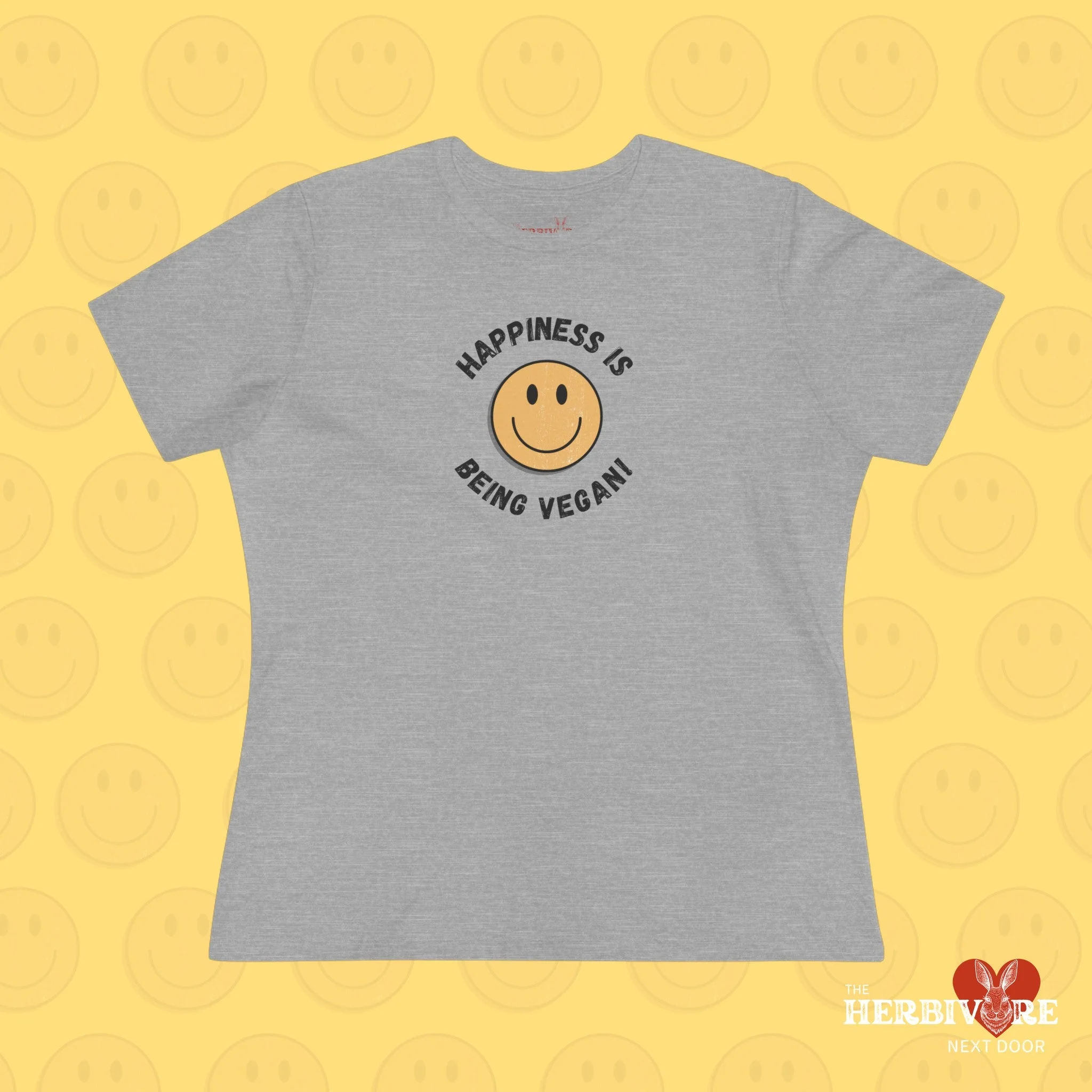 Happiness is Being Vegan - Women's Style B&C 6400 - Image 3