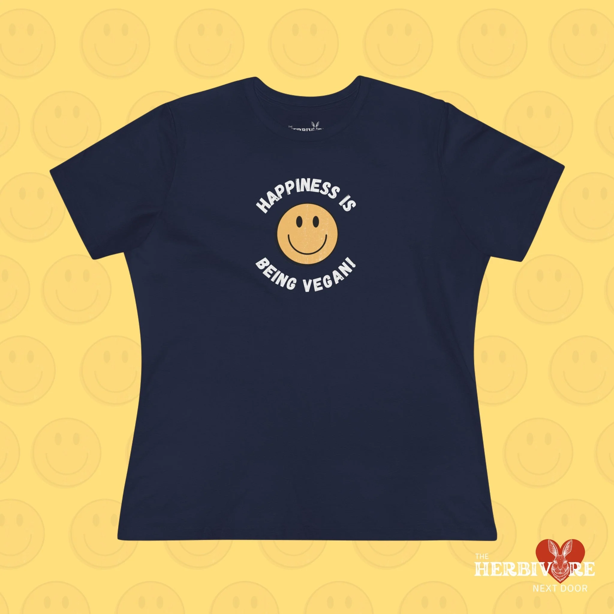 Happiness is Being Vegan - Women's Style B&C 6400 - Image 5