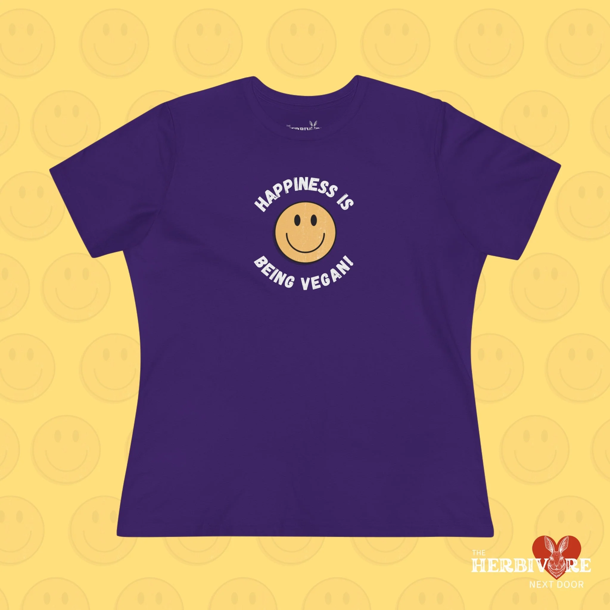 Happiness is Being Vegan - Women's Style B&C 6400 - Image 7