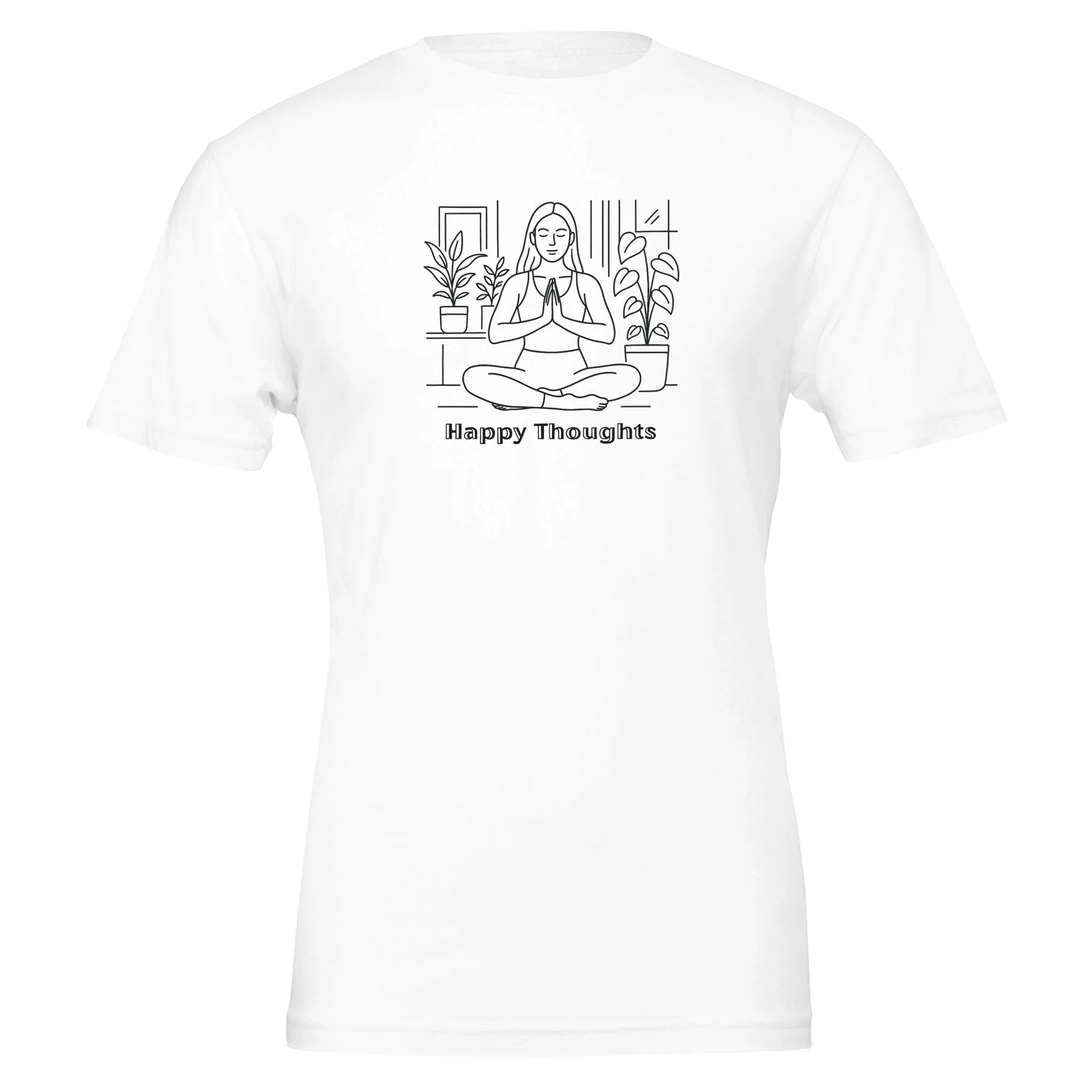 'Happy Thoughts' Version 2, Eco-Friendly TShirt - Image 2