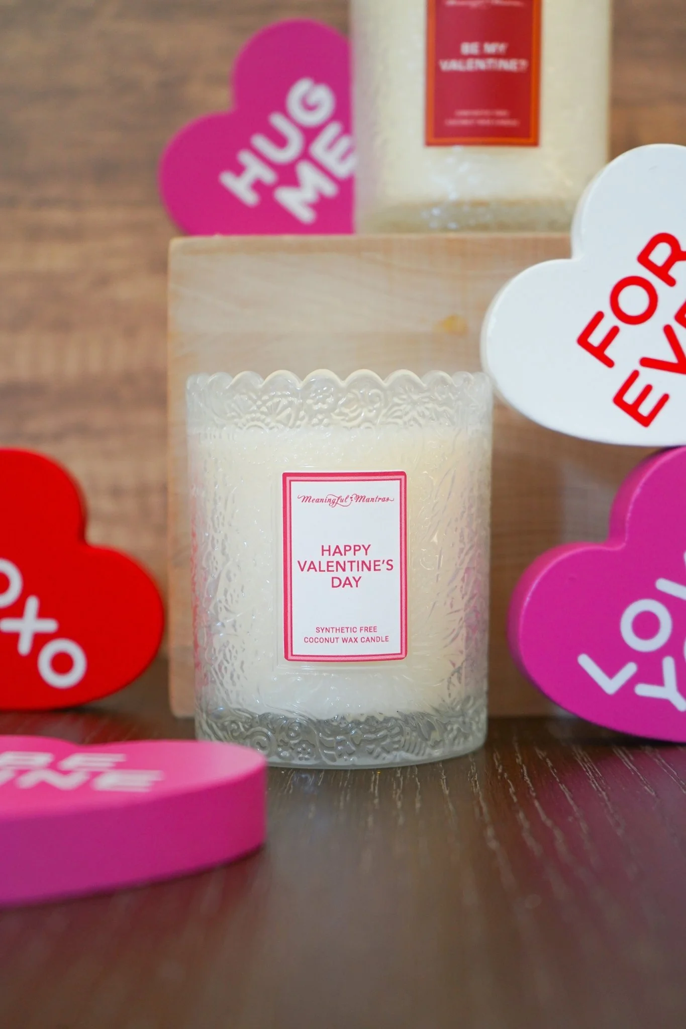 Happy Valentine's Day! Velvet Rose & Cedar Natural Candle 8oz Kaia Collection - Image 2