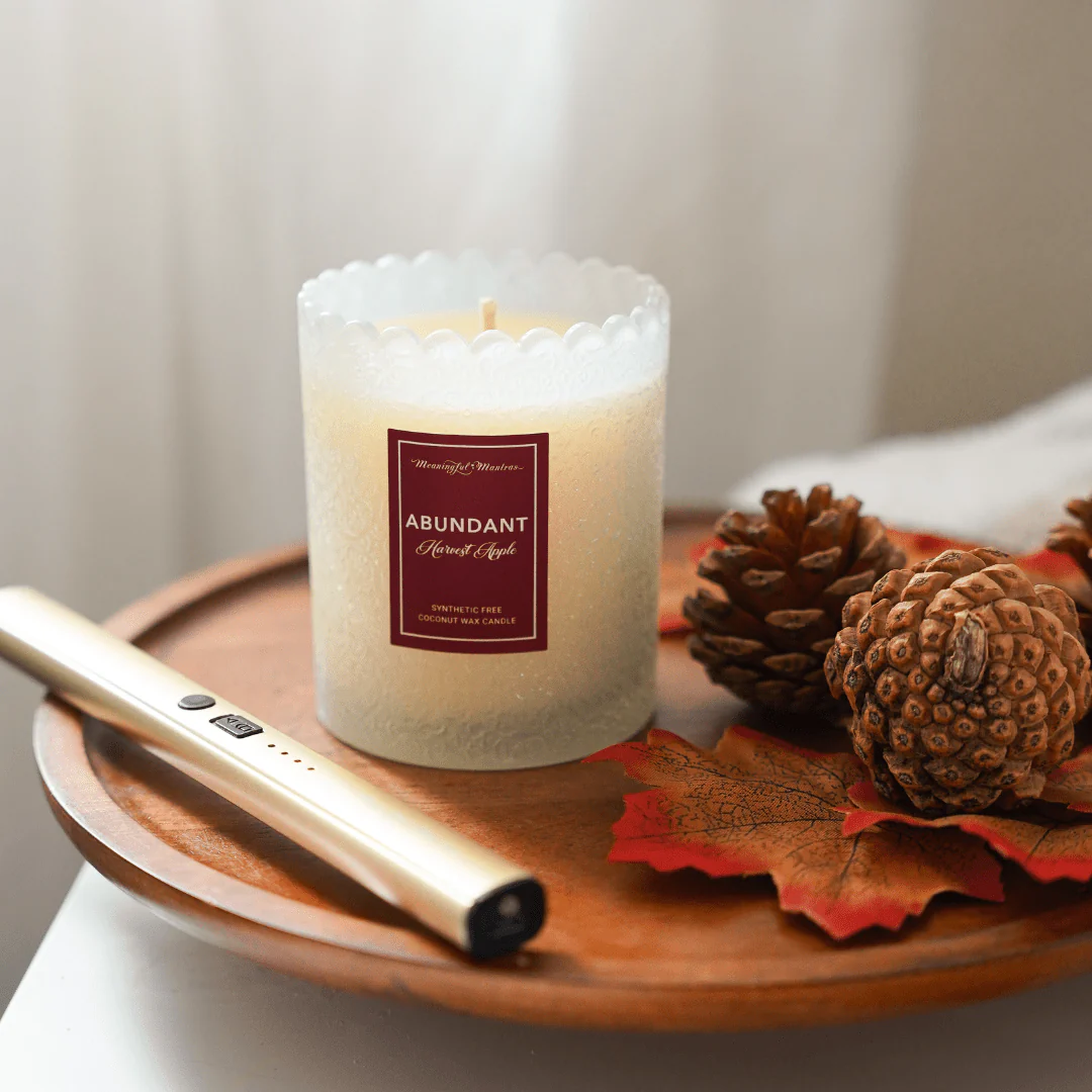 Harvest Apple Natural Candle 8oz Kaia Collection - Image 2