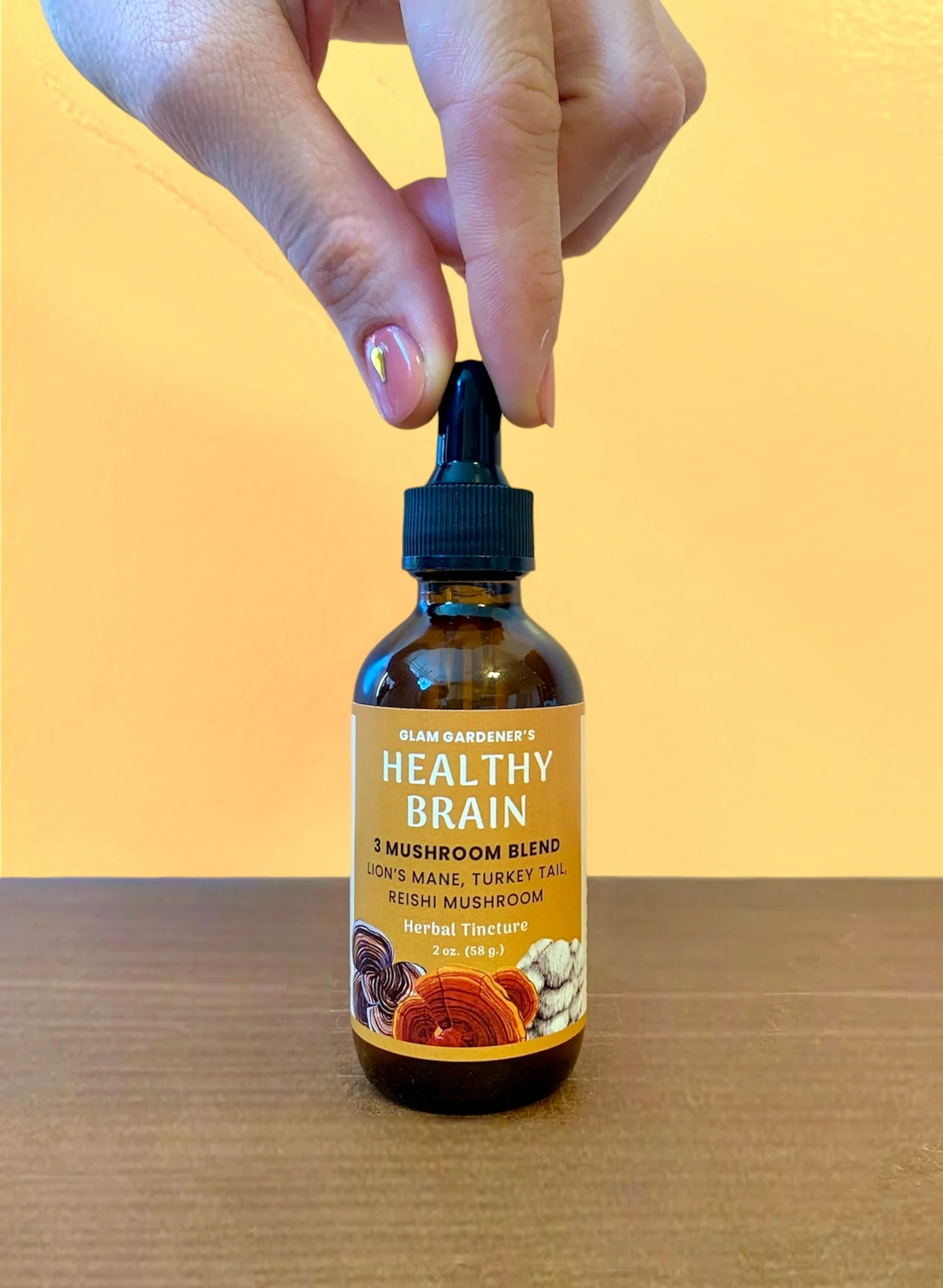 Healthy Brain: Lion's mane, Reishi and Turkey Tail Mushroom Herbal Tincture - Image 5