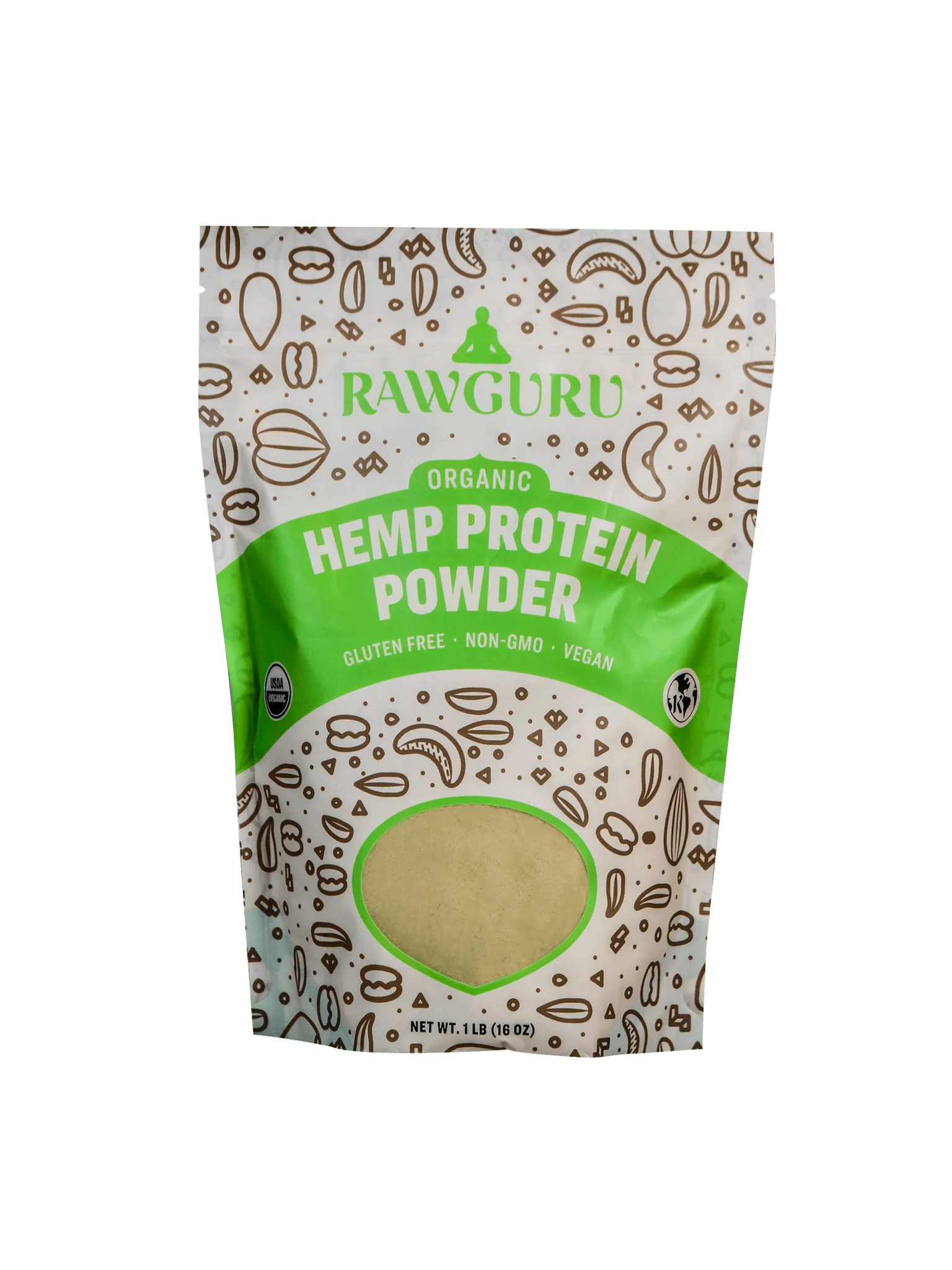 RawGuru Hemp Protein Powder - 16oz