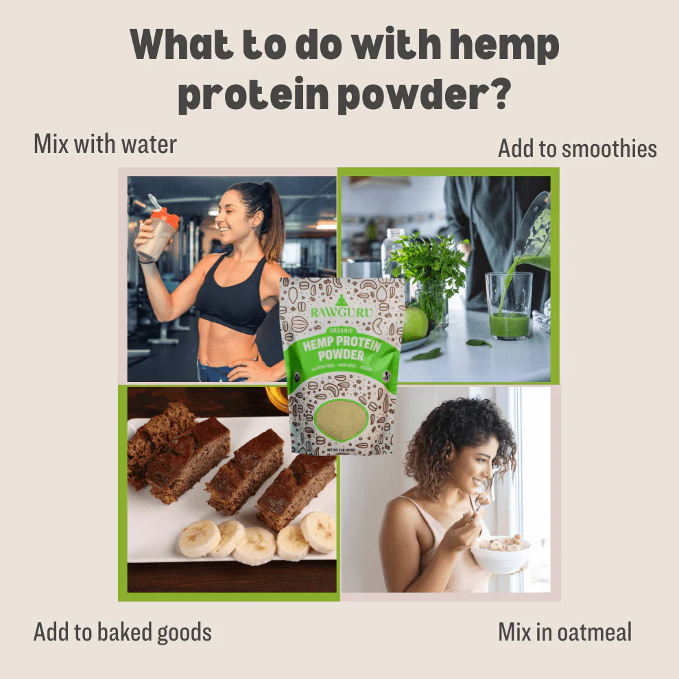 RawGuru Hemp Protein Powder - 16oz - Image 7
