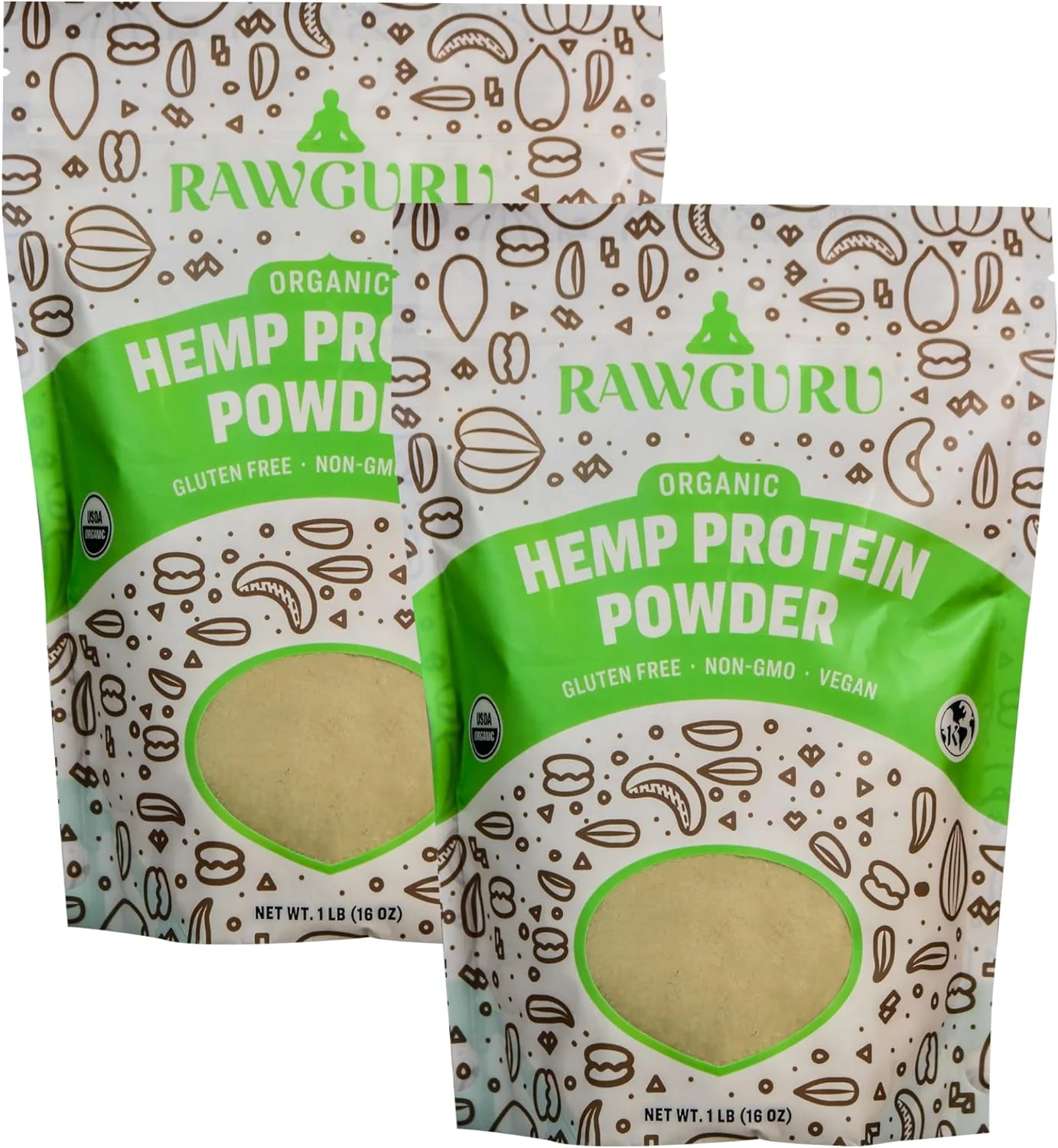 RawGuru Hemp Protein Powder - 16oz - Image 8
