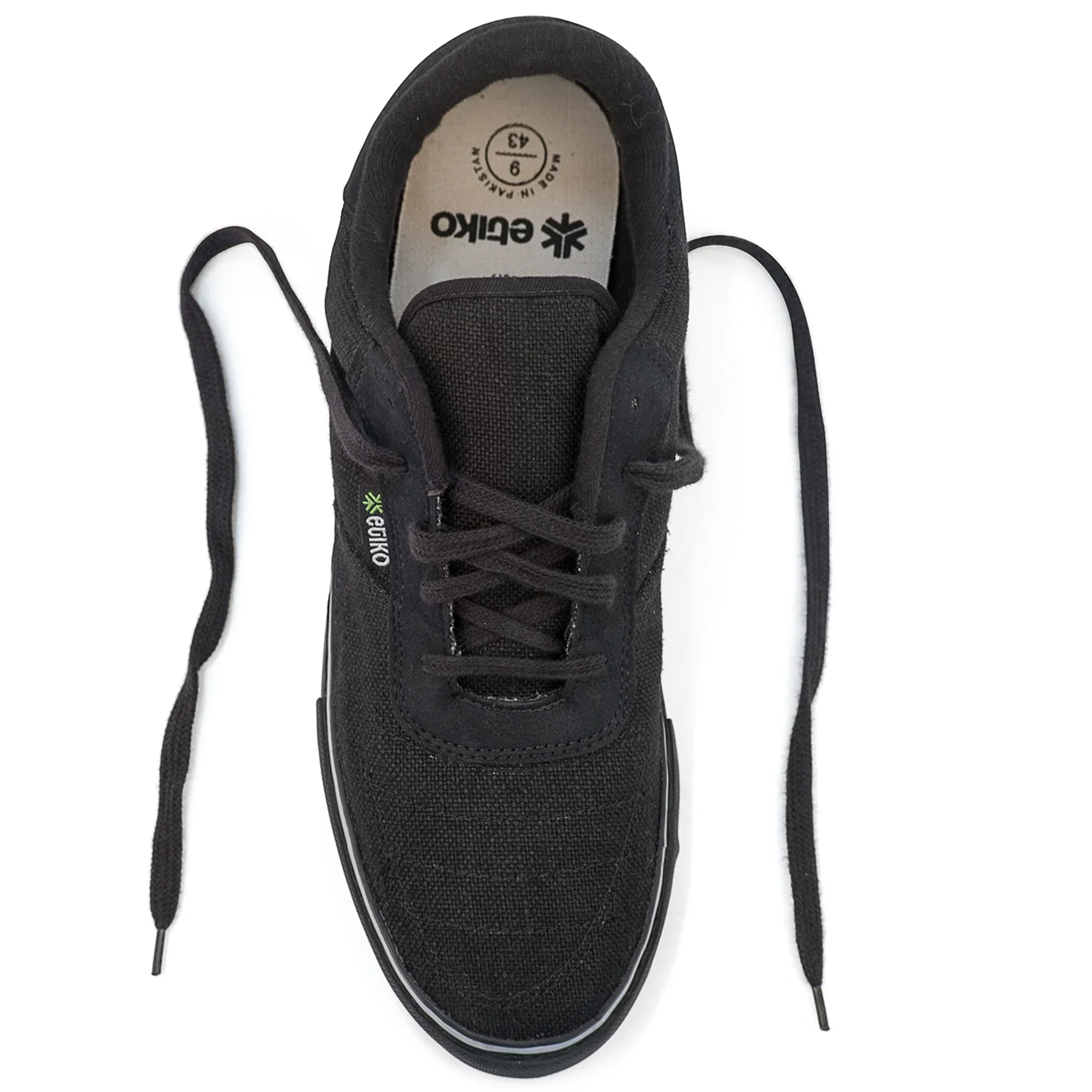 Hemp Sneakers, All Black - Image 149