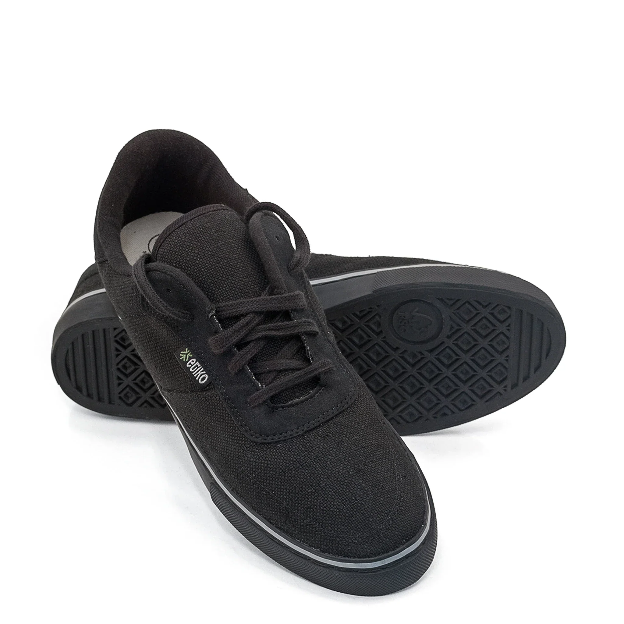 Hemp Sneakers, All Black - Image 209