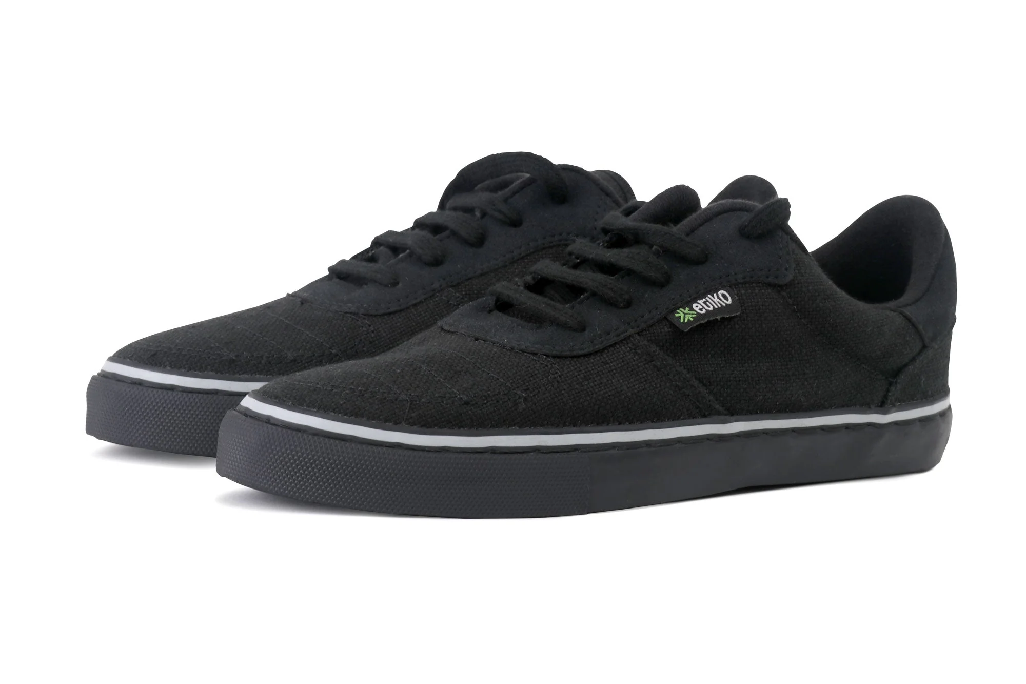 Hemp Sneakers, All Black - Image 21