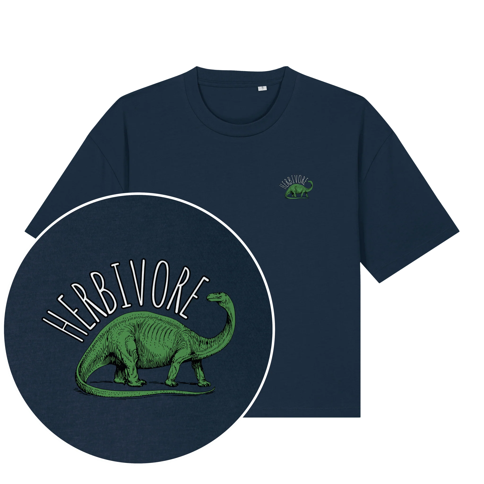 Herbivore Brontosaurus Women's Boxy T-Shirt - Image 3