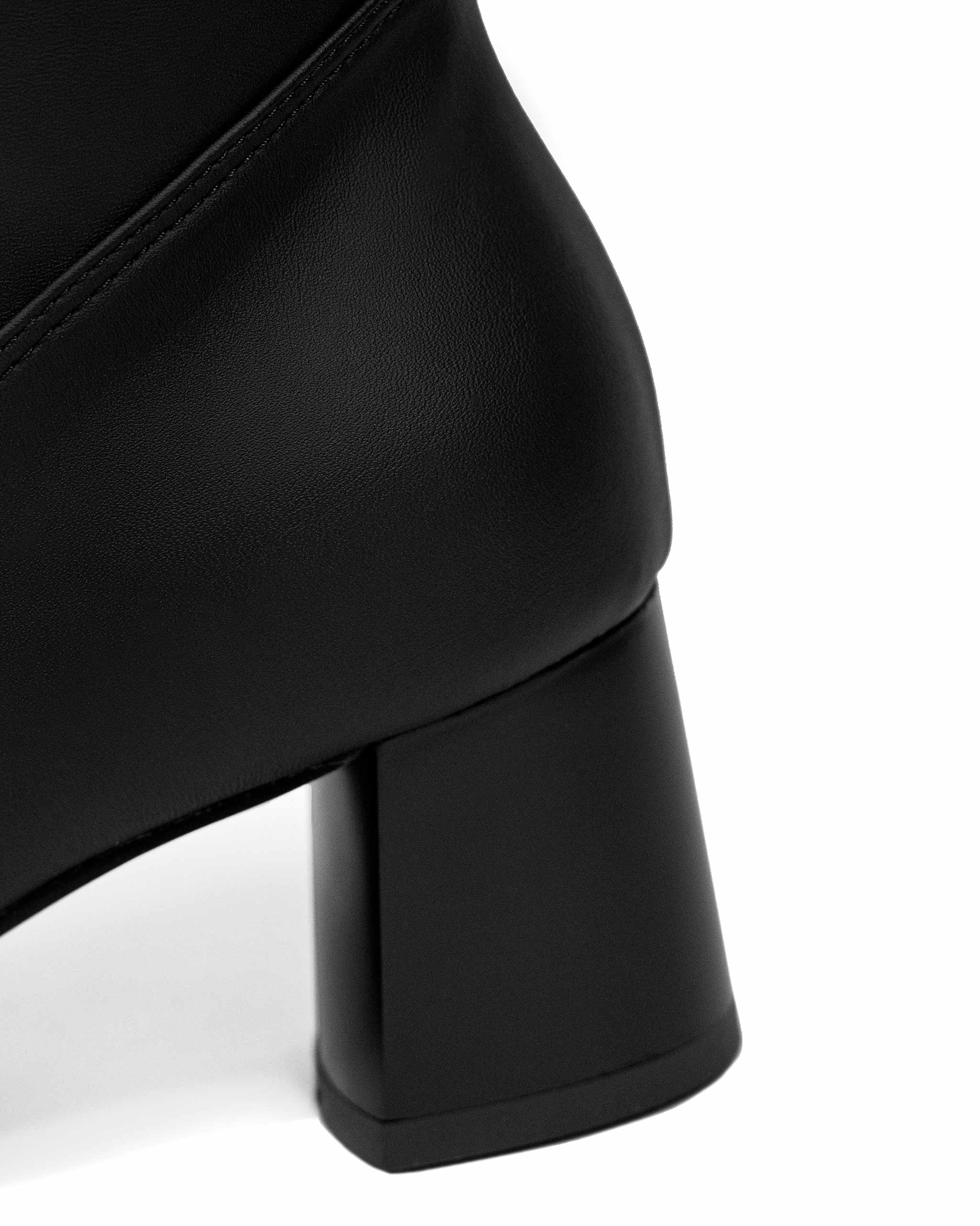 High Boots Black cactus leather boots - Image 4