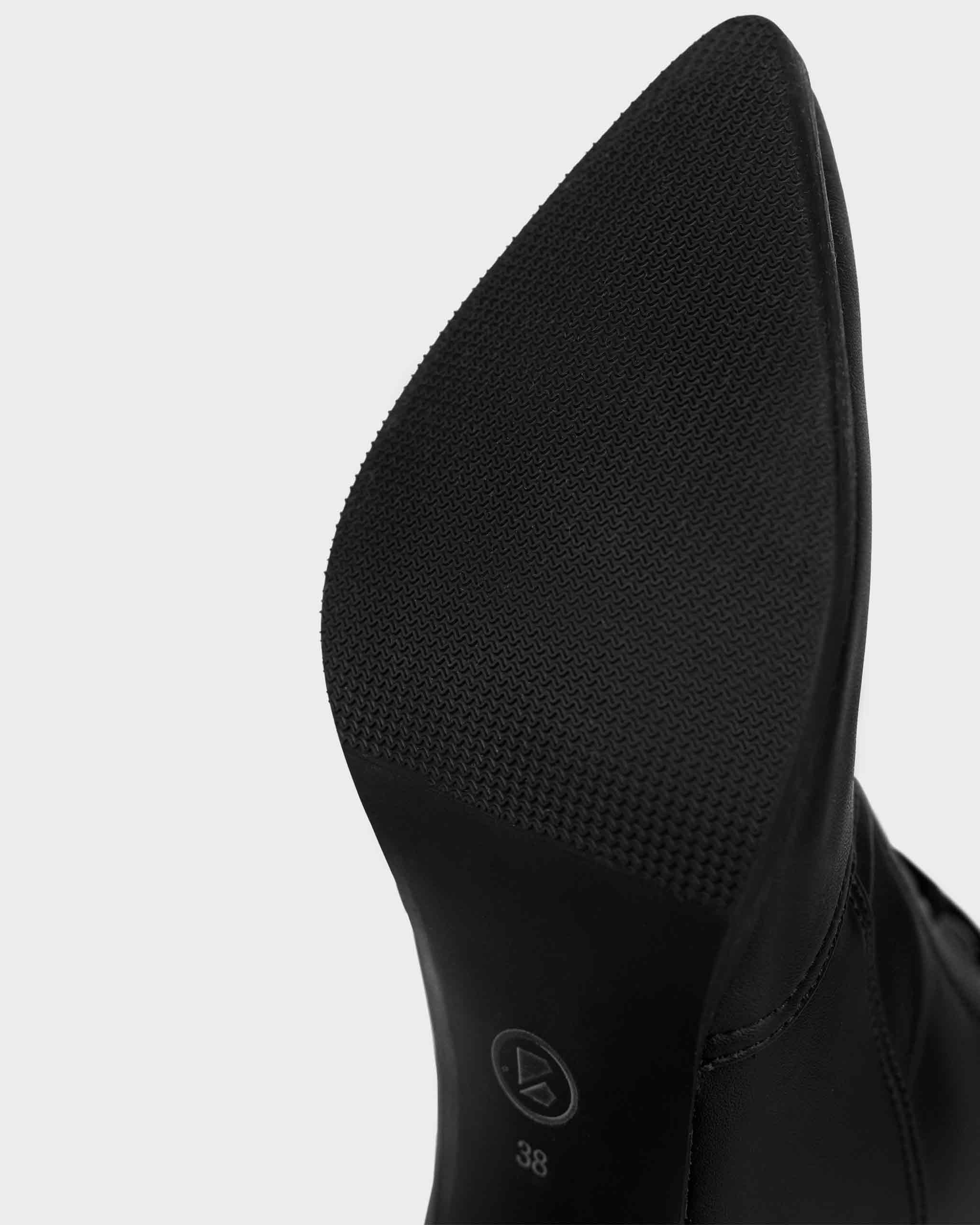 High Boots Black cactus leather boots - Image 6