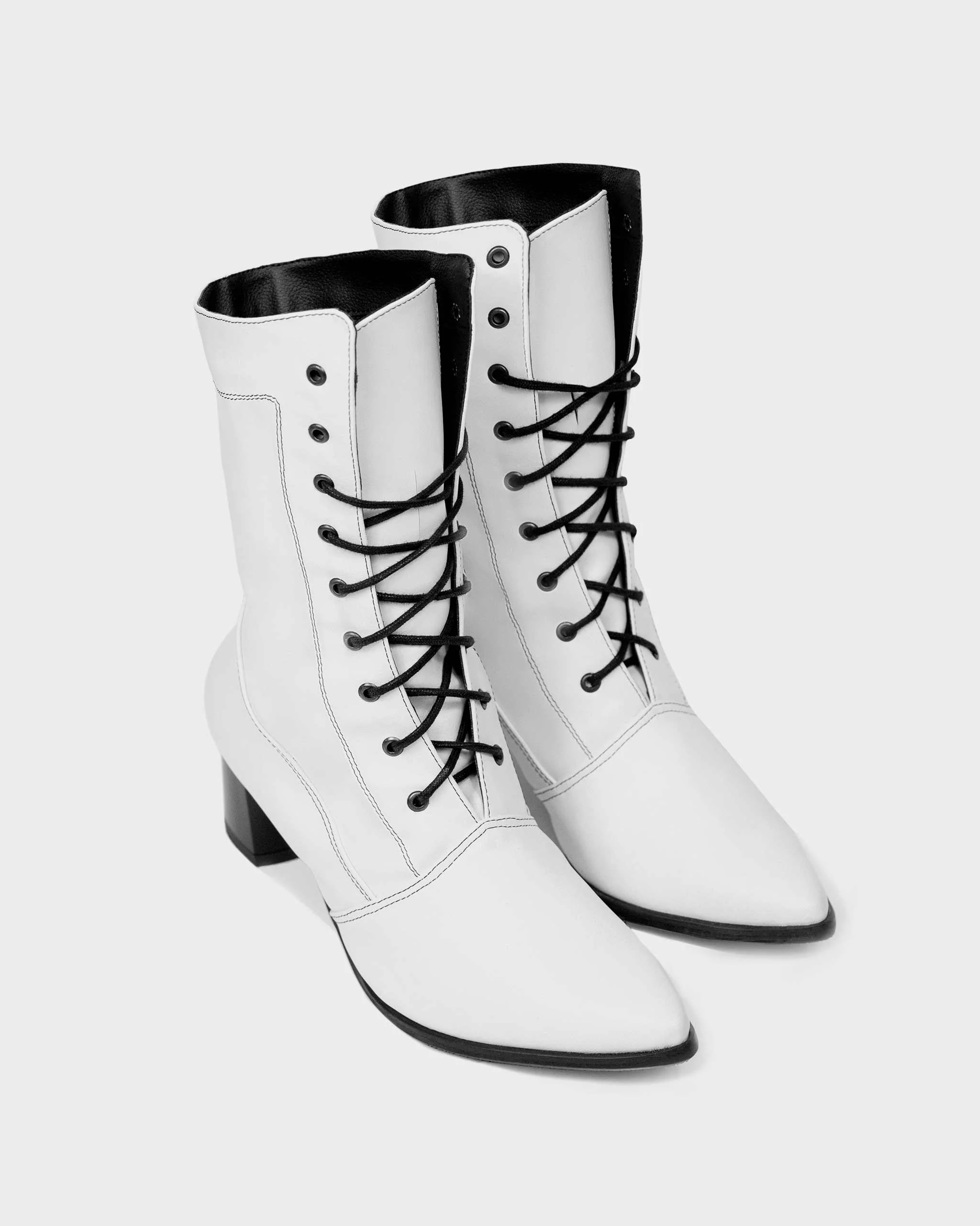 High Boots White cactus leather boots - Image 2