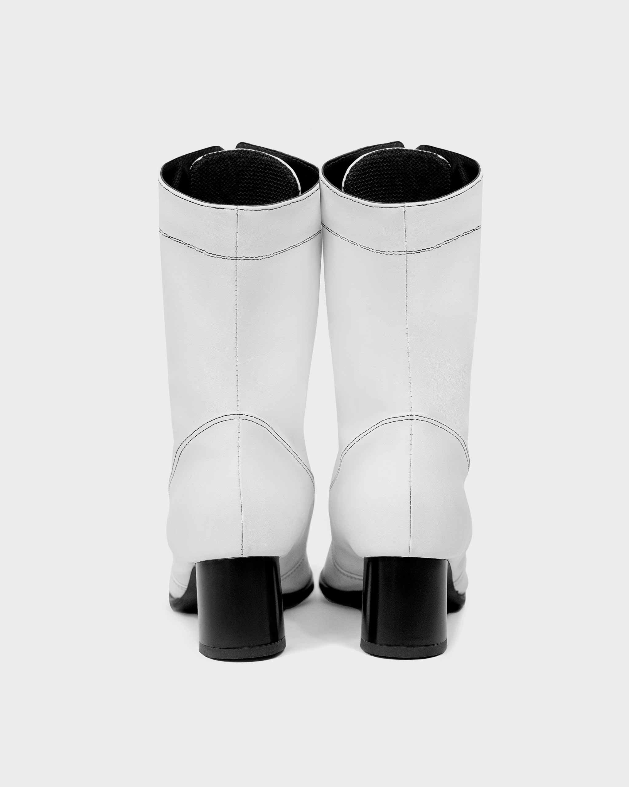 High Boots White cactus leather boots - Image 3