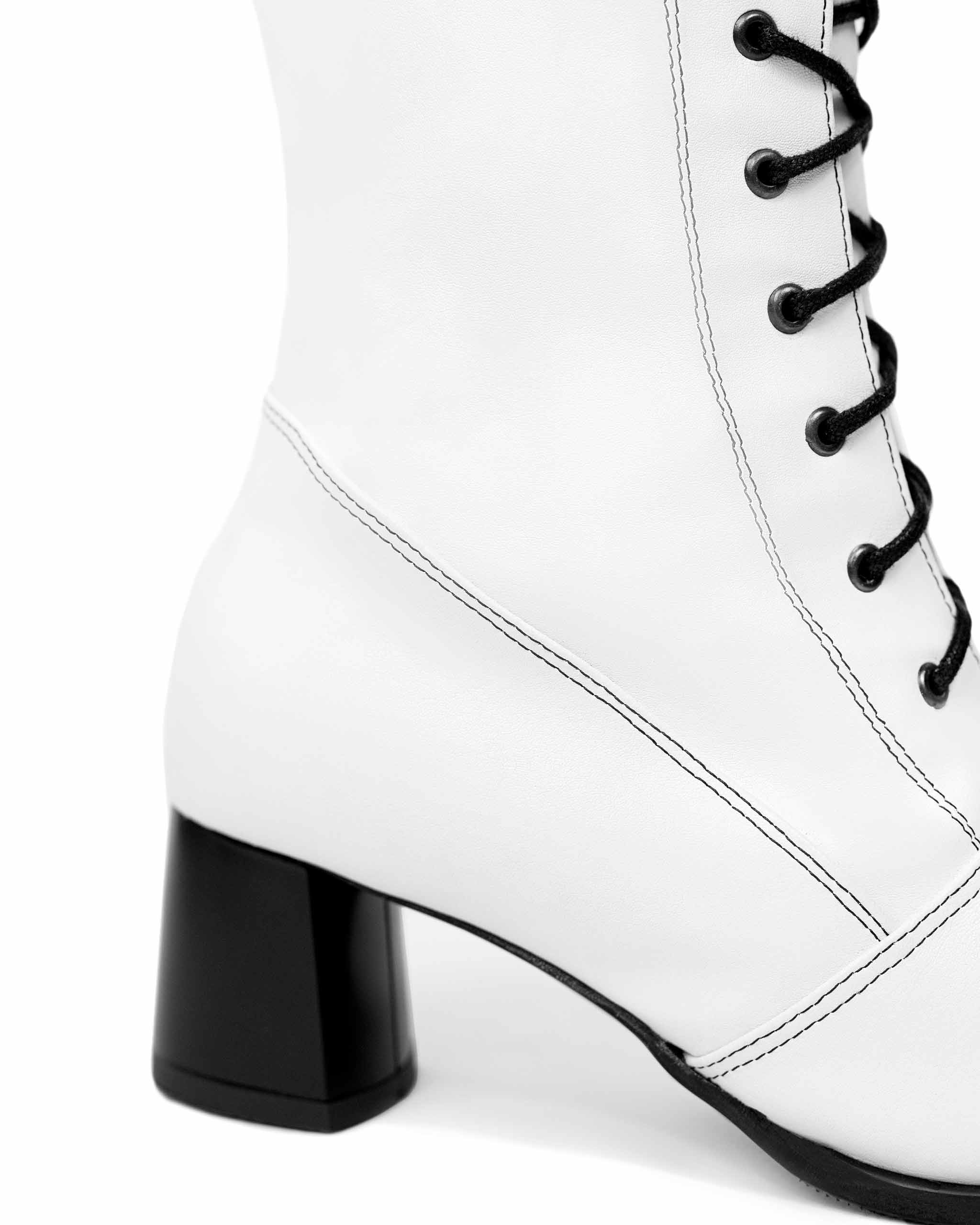 High Boots White cactus leather boots - Image 4