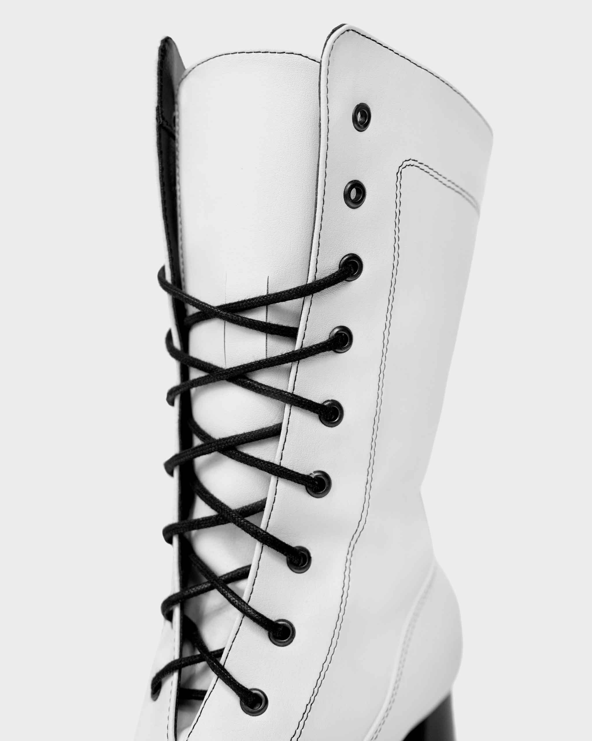High Boots White cactus leather boots - Image 5