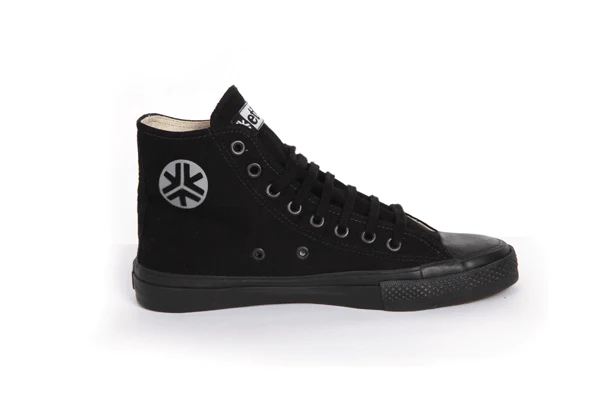 High Top Sneakers, All Black - Image 7