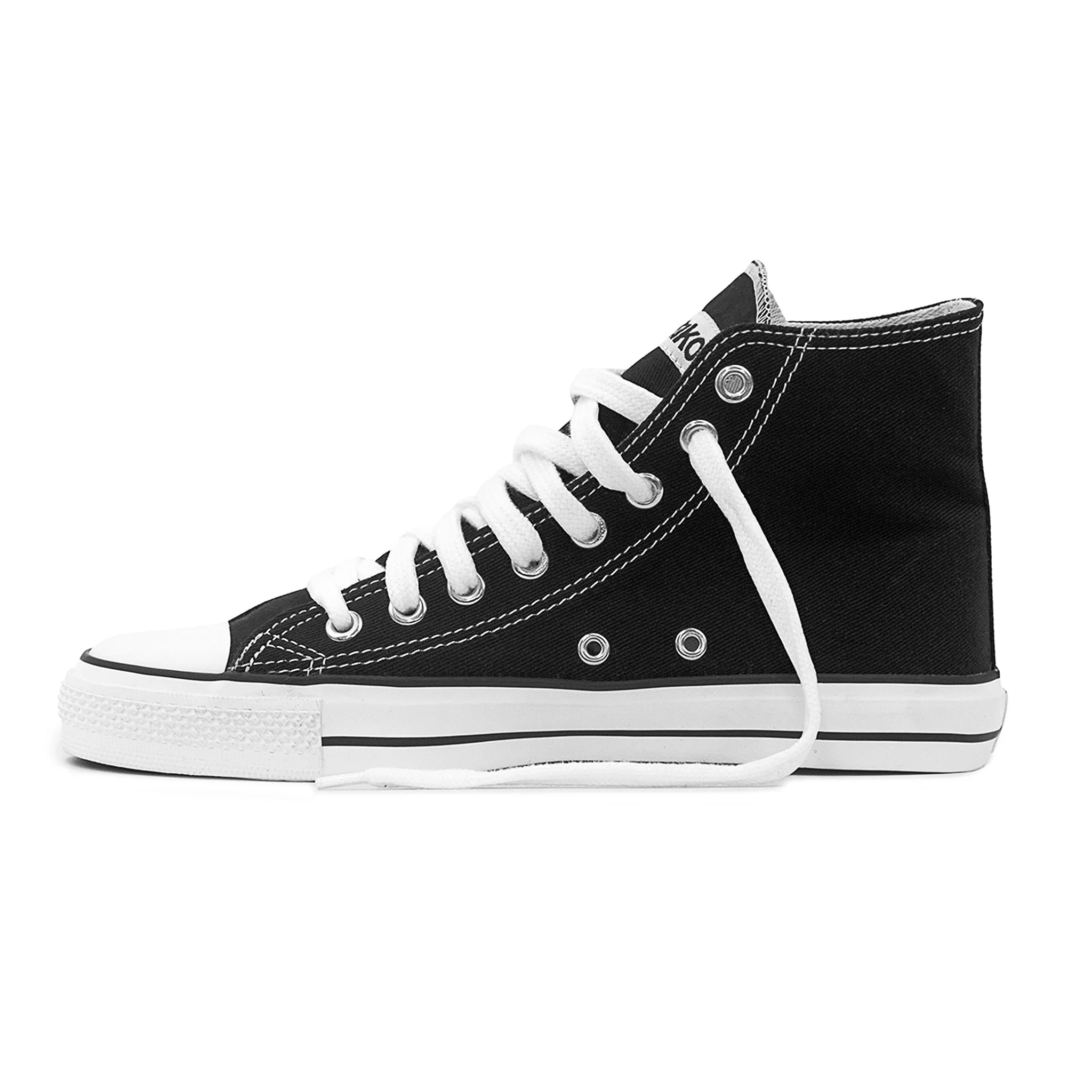 High Top Sneakers, Black & White - Image 2