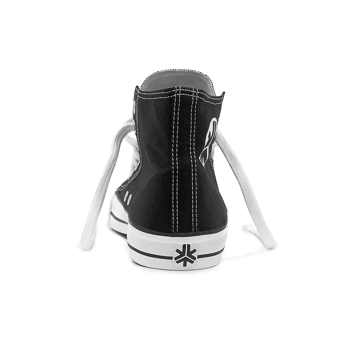 High Top Sneakers, Black & White - Image 3