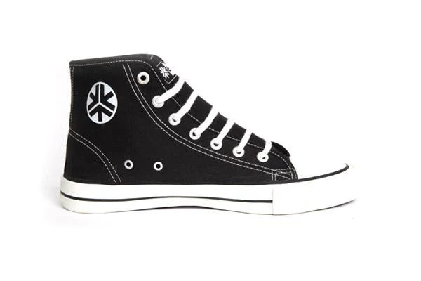High Top Sneakers, Black & White - Image 7