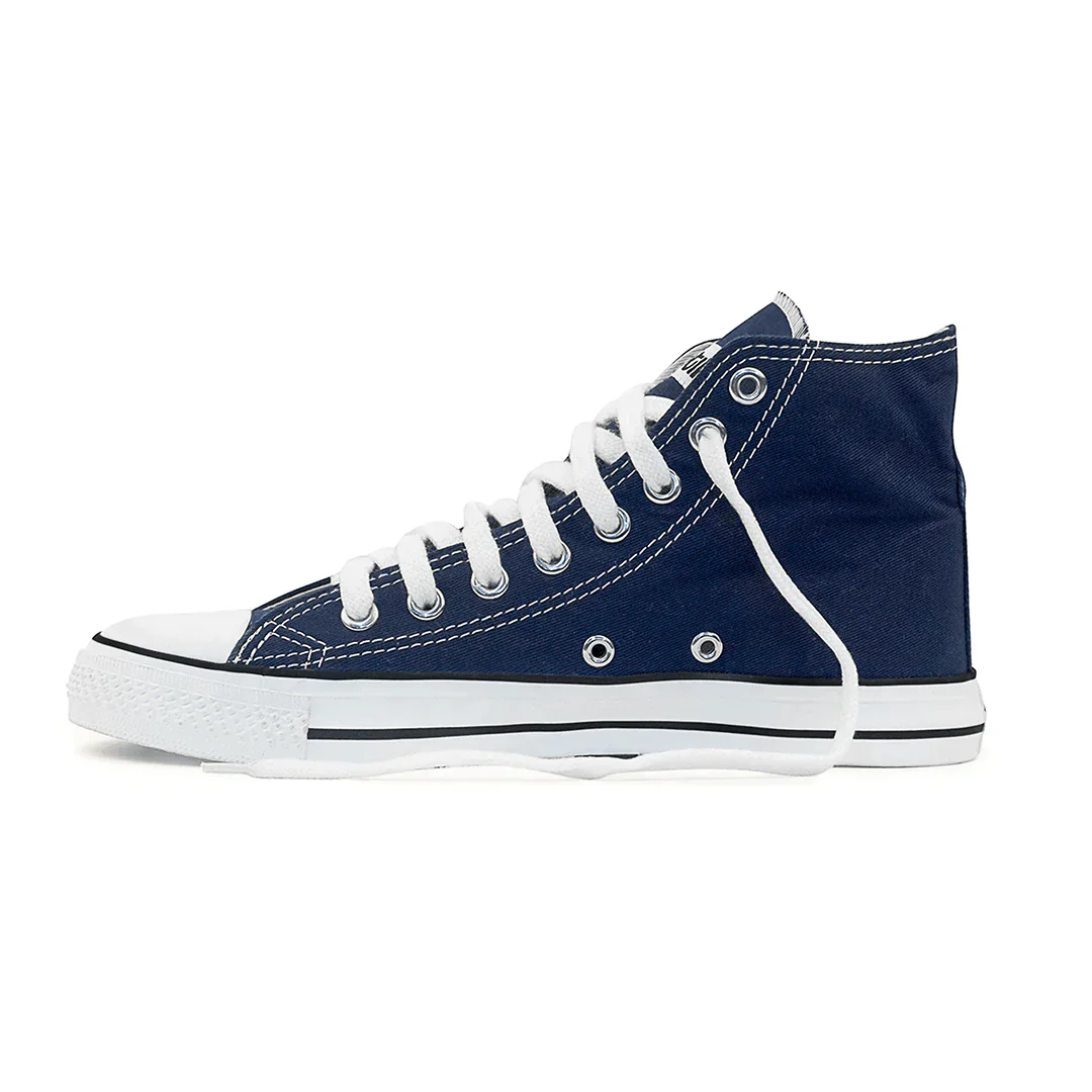 High Top Sneakers, Blue & White, CLEARANCE STOCK - Image 2